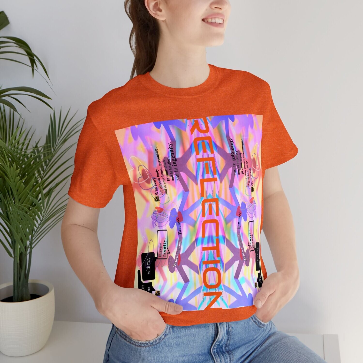 MULTIPLE *REFLECTION* (11/11) variations - Unisex Jersey Short Sleeve Tee from the &quot;HOOK BOOK&quot; by: qUENTIN bENNETT