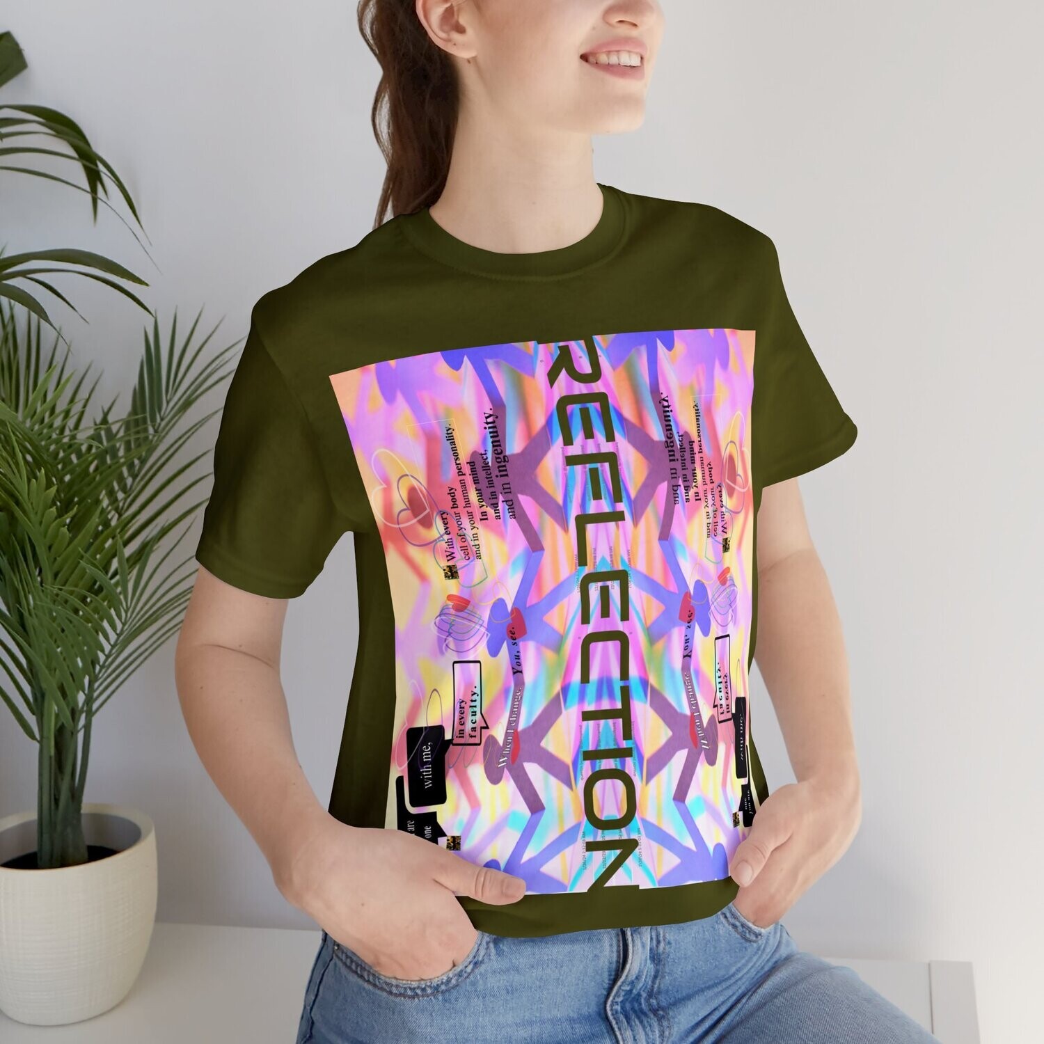 MULTIPLE *REFLECTION* (11/11) variations - Unisex Jersey Short Sleeve Tee from the &quot;HOOK BOOK&quot; by: qUENTIN bENNETT