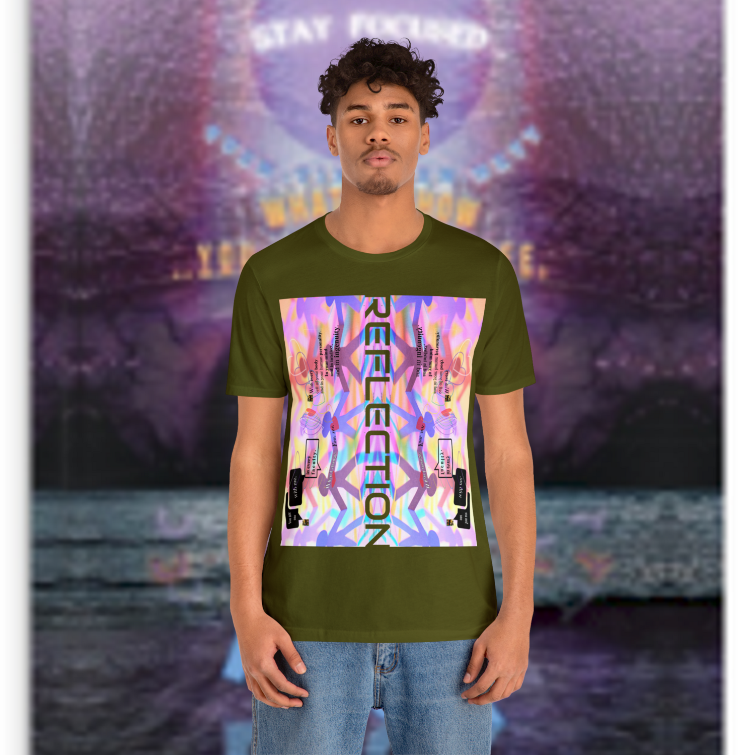MULTIPLE *REFLECTION* (11/11) variations - Unisex Jersey Short Sleeve Tee from the &quot;HOOK BOOK&quot; by: qUENTIN bENNETT