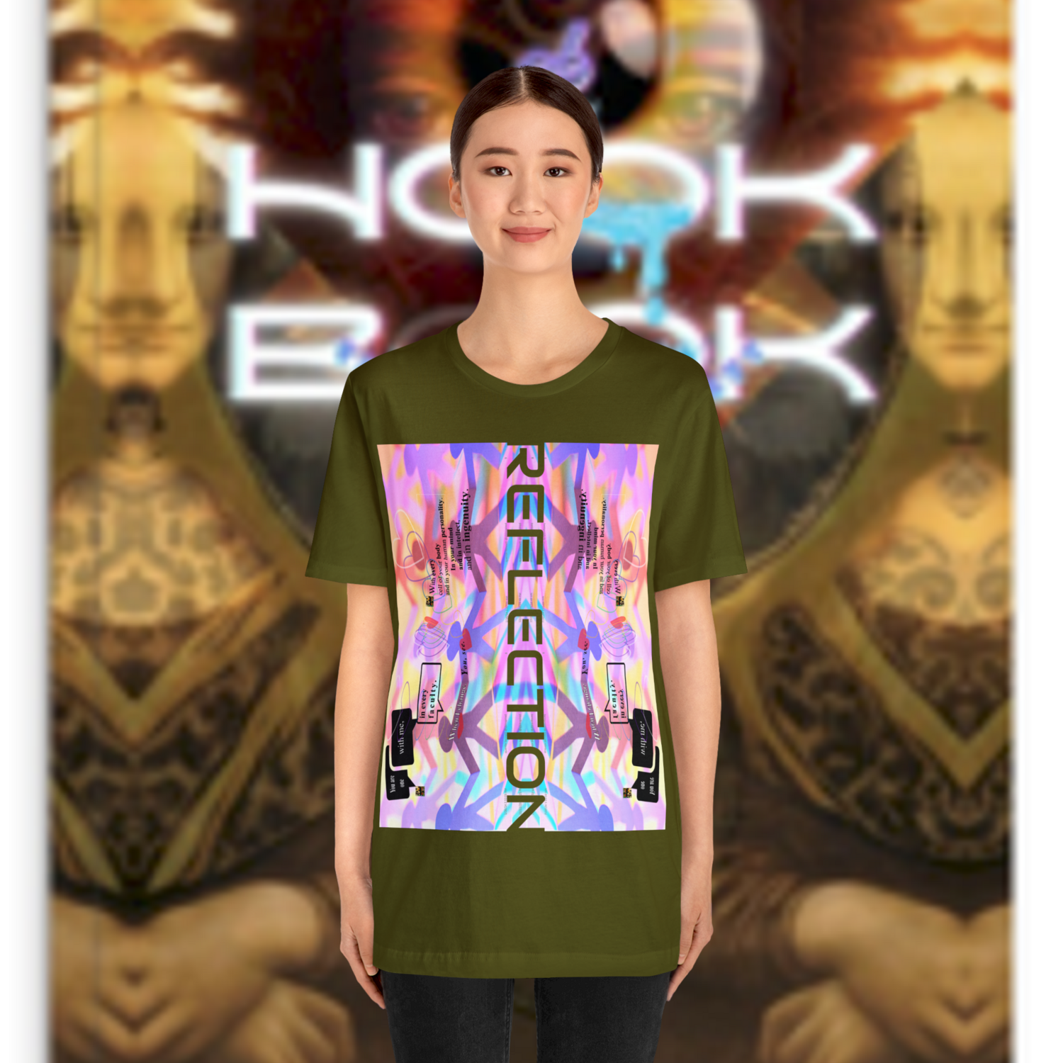 MULTIPLE *REFLECTION* (11/11) variations - Unisex Jersey Short Sleeve Tee from the &quot;HOOK BOOK&quot; by: qUENTIN bENNETT