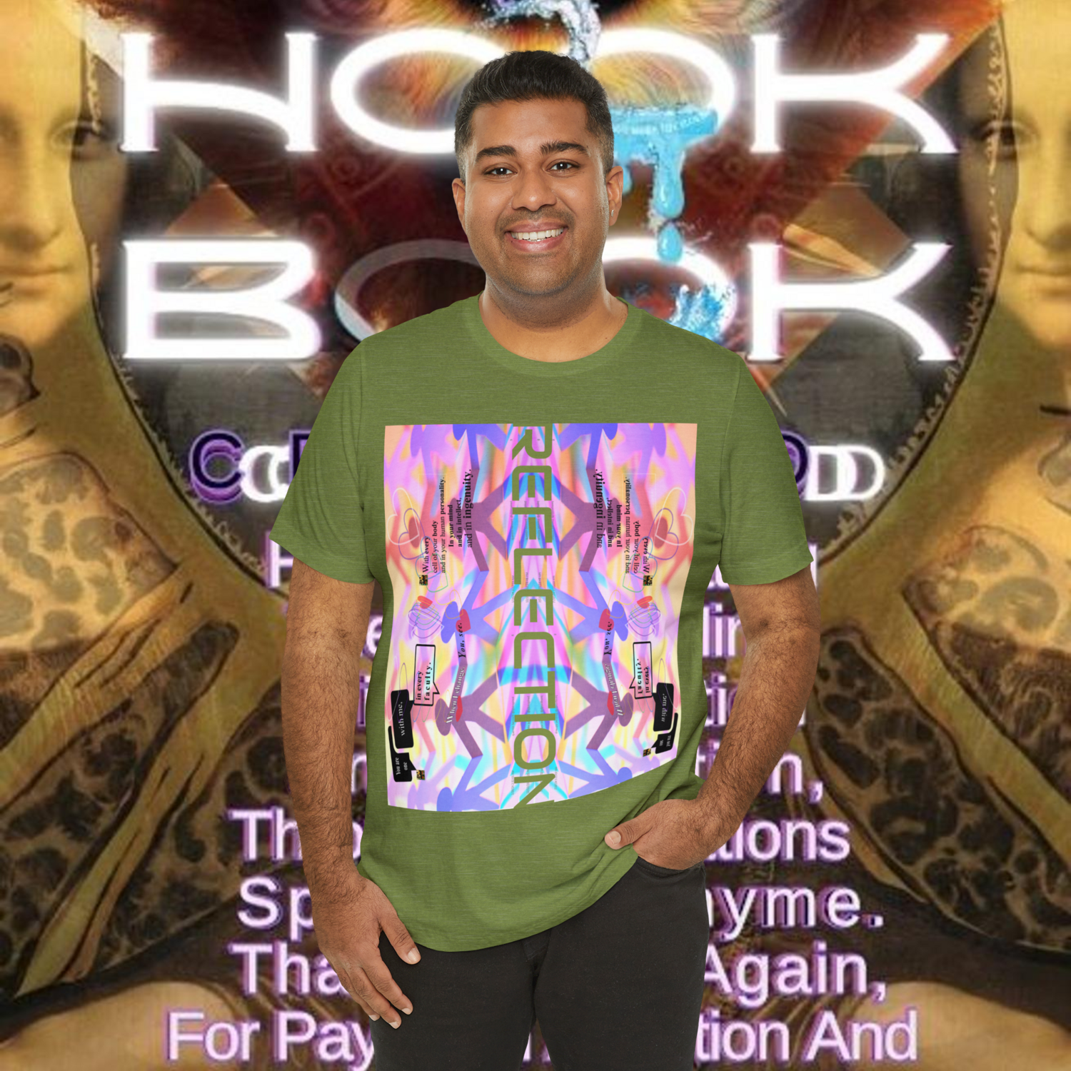 MULTIPLE *REFLECTION* (11/11) variations - Unisex Jersey Short Sleeve Tee from the &quot;HOOK BOOK&quot; by: qUENTIN bENNETT