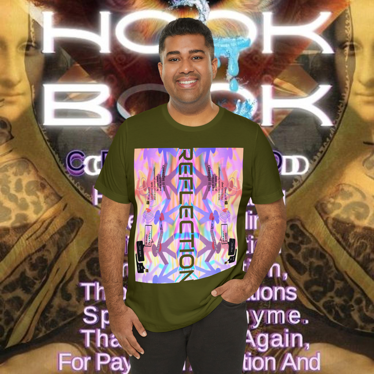 MULTIPLE *REFLECTION* (11/11) variations - Unisex Jersey Short Sleeve Tee from the &quot;HOOK BOOK&quot; by: qUENTIN bENNETT