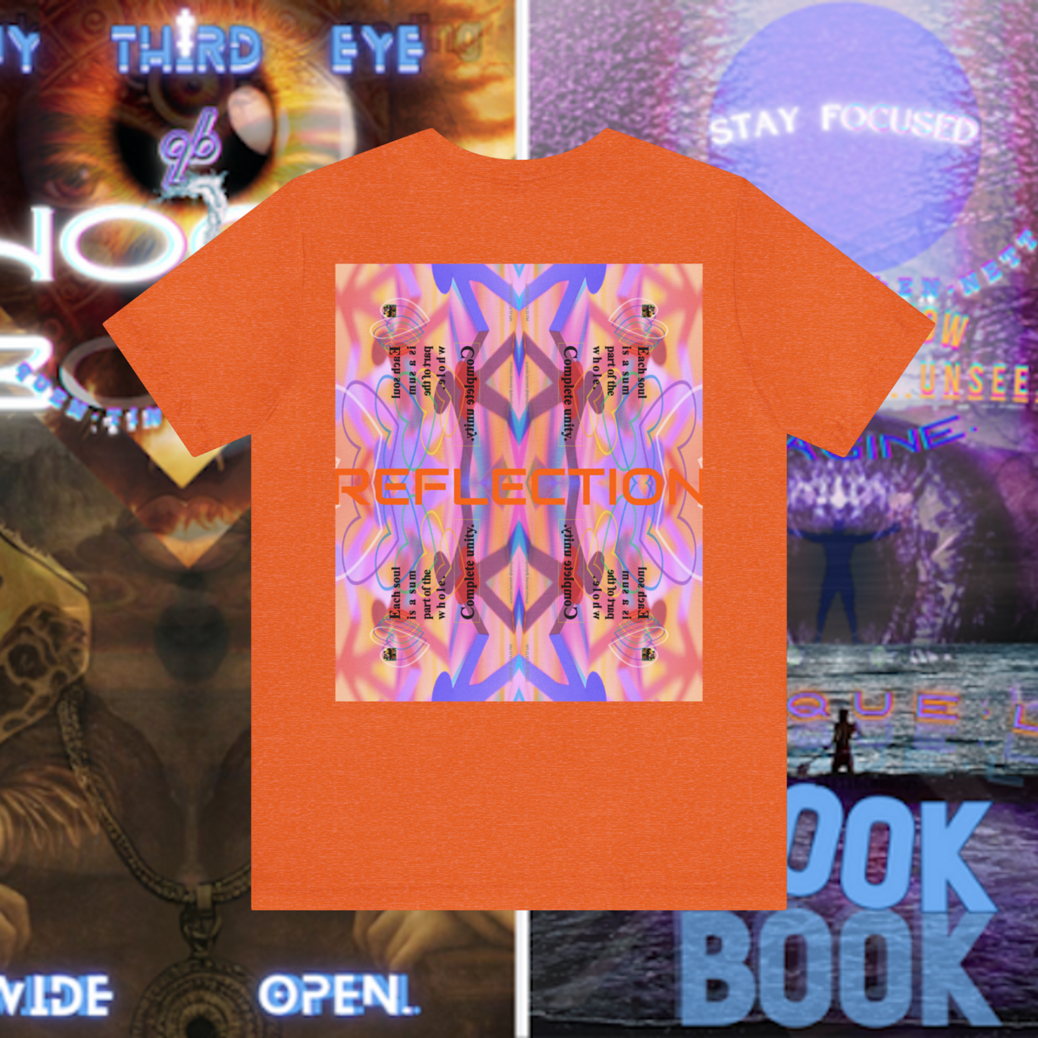 MULTIPLE *REFLECTION* (11/11) variations - Unisex Jersey Short Sleeve Tee from the &quot;HOOK BOOK&quot; by: qUENTIN bENNETT