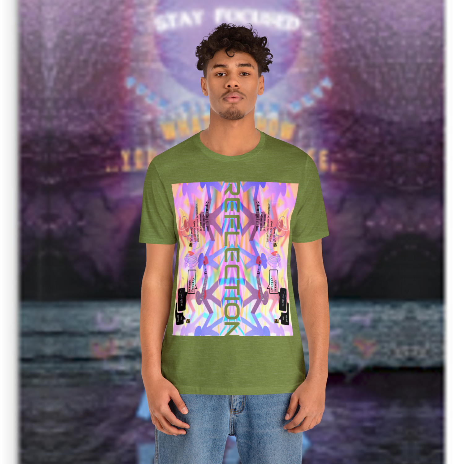 MULTIPLE *REFLECTION* (11/11) variations - Unisex Jersey Short Sleeve Tee from the &quot;HOOK BOOK&quot; by: qUENTIN bENNETT