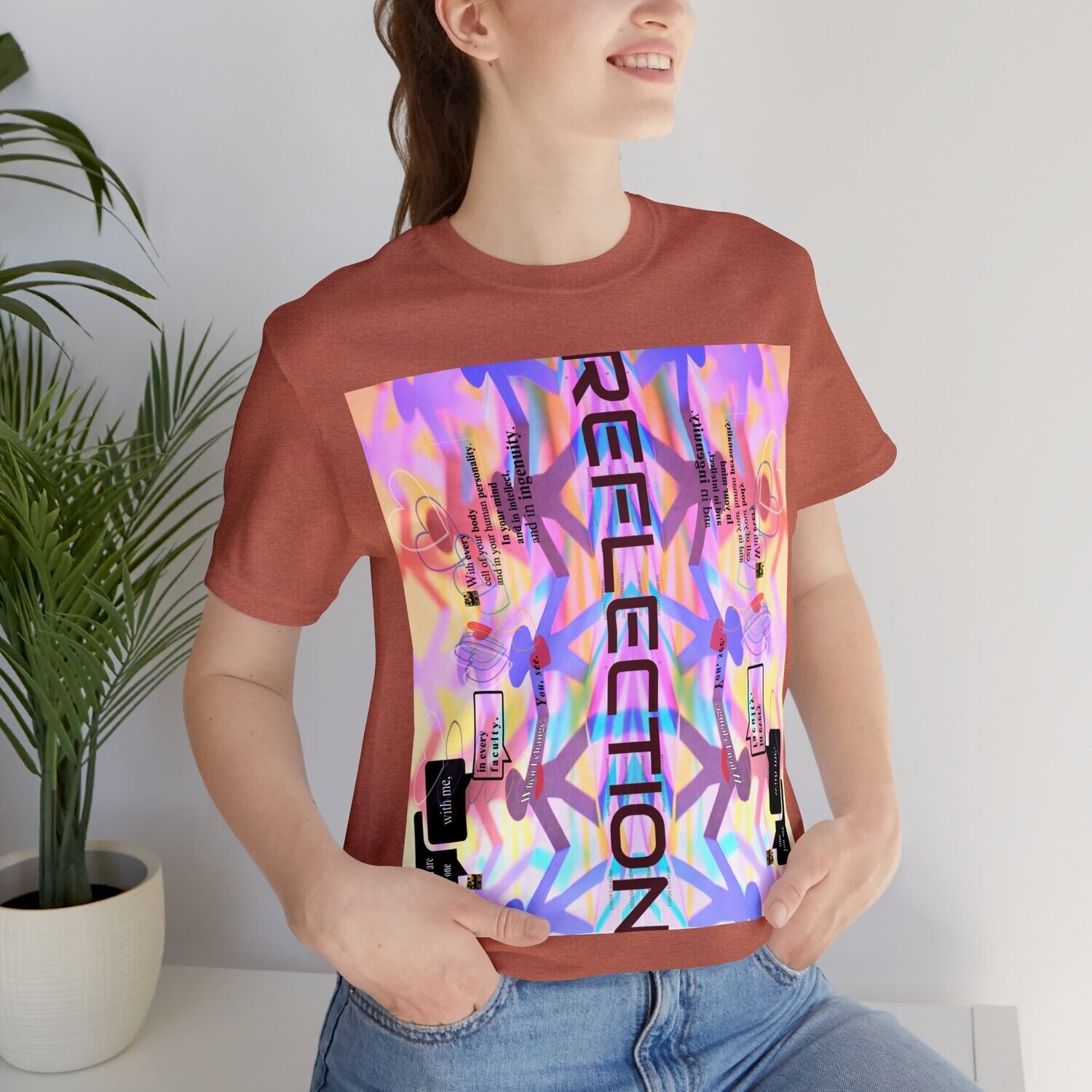 MULTIPLE *REFLECTION* (11/11) variations - Unisex Jersey Short Sleeve Tee from the &quot;HOOK BOOK&quot; by: qUENTIN bENNETT