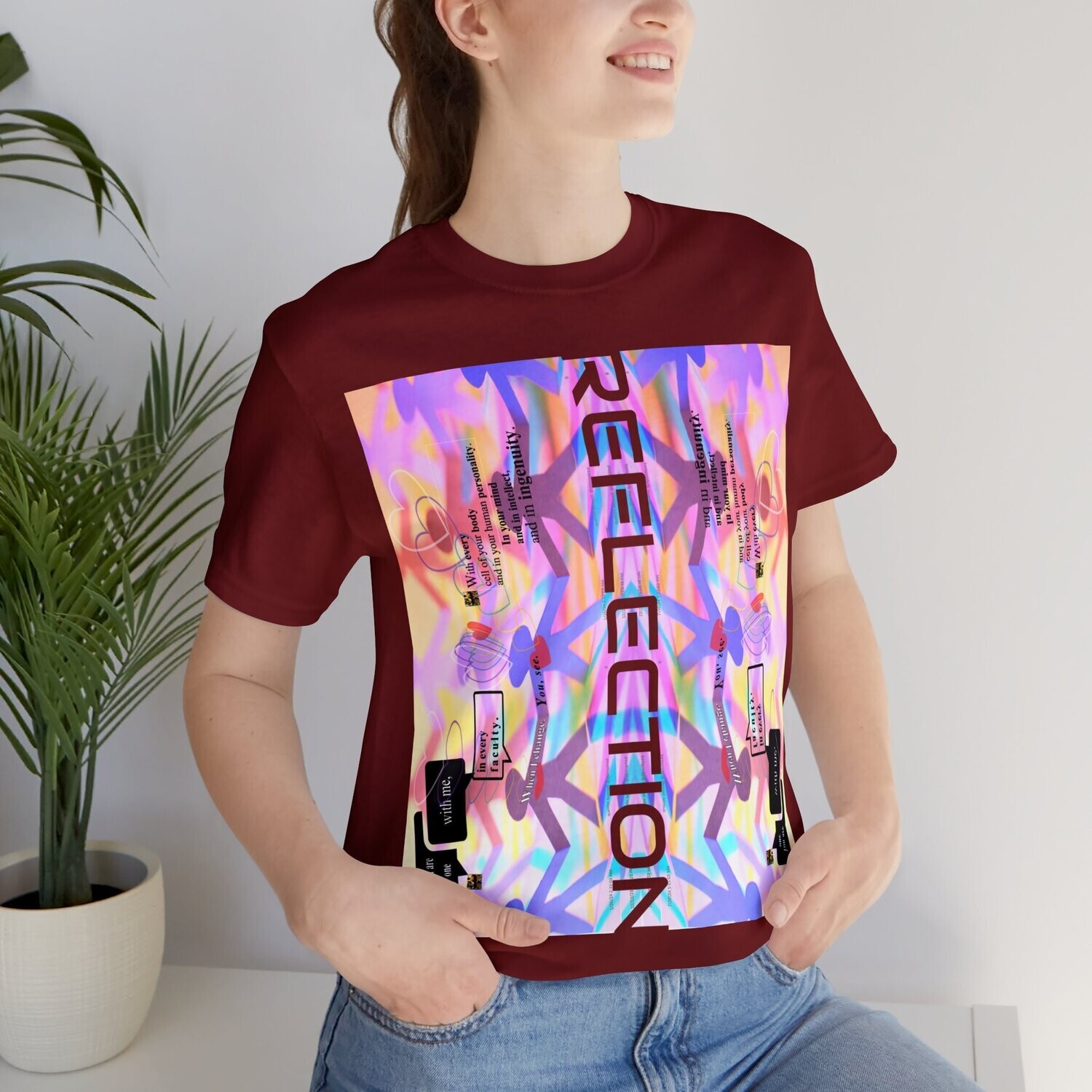 MULTIPLE *REFLECTION* (11/11) variations - Unisex Jersey Short Sleeve Tee from the &quot;HOOK BOOK&quot; by: qUENTIN bENNETT
