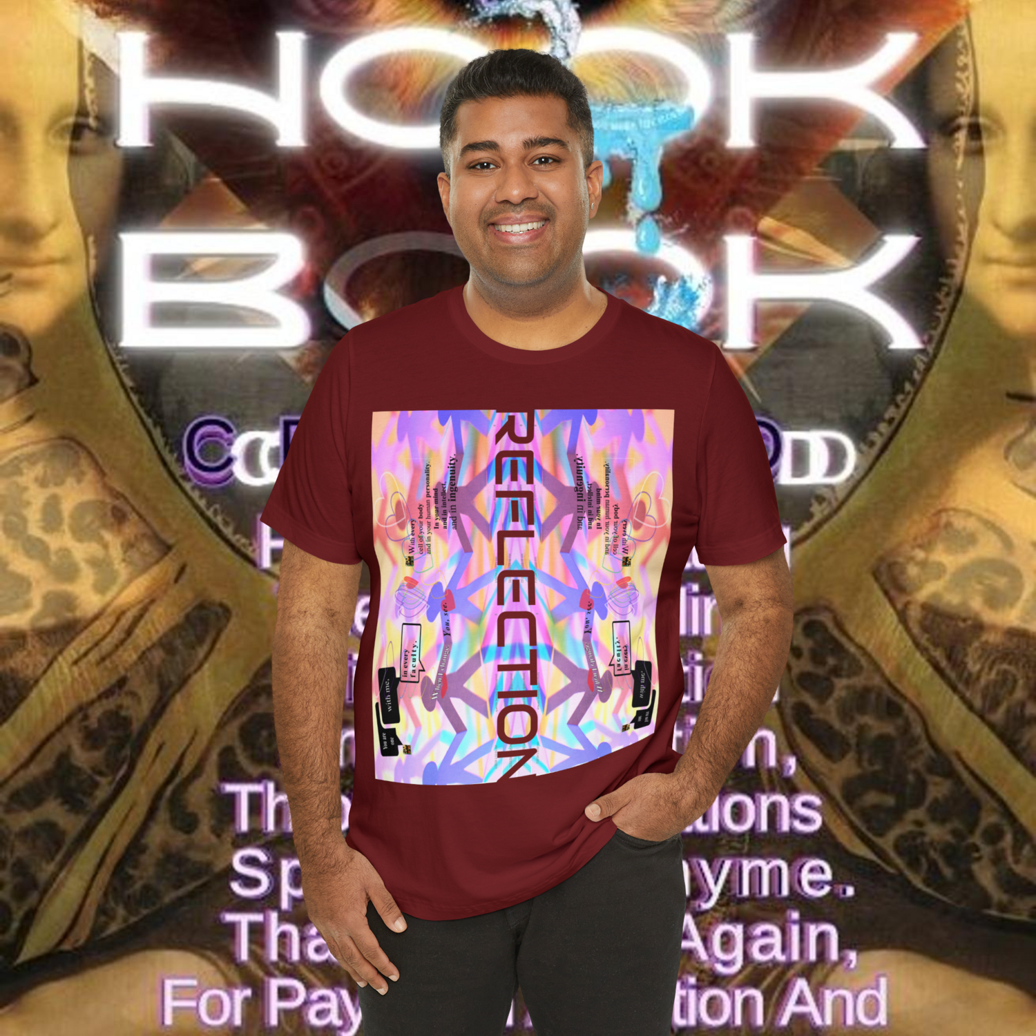 MULTIPLE *REFLECTION* (11/11) variations - Unisex Jersey Short Sleeve Tee from the &quot;HOOK BOOK&quot; by: qUENTIN bENNETT