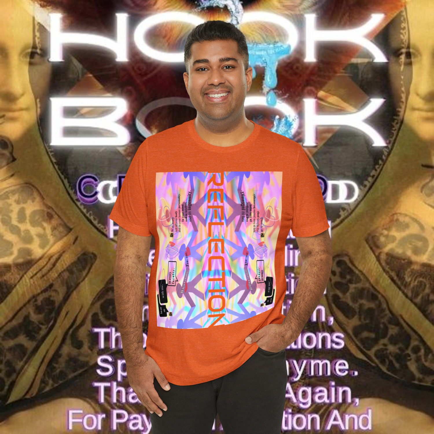 MULTIPLE *REFLECTION* (11/11) variations - Unisex Jersey Short Sleeve Tee from the &quot;HOOK BOOK&quot; by: qUENTIN bENNETT