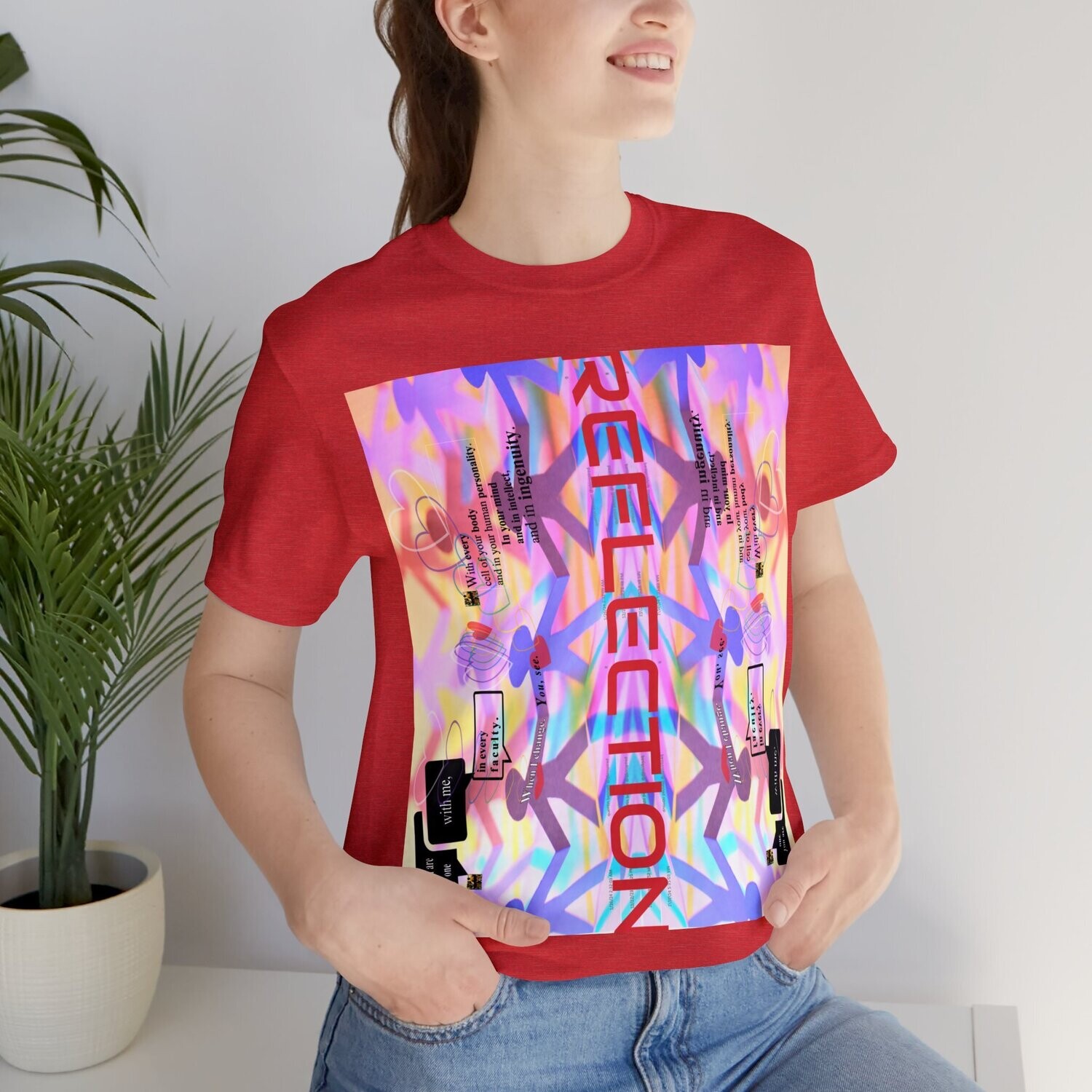 MULTIPLE *REFLECTION* (11/11) variations - Unisex Jersey Short Sleeve Tee from the &quot;HOOK BOOK&quot; by: qUENTIN bENNETT