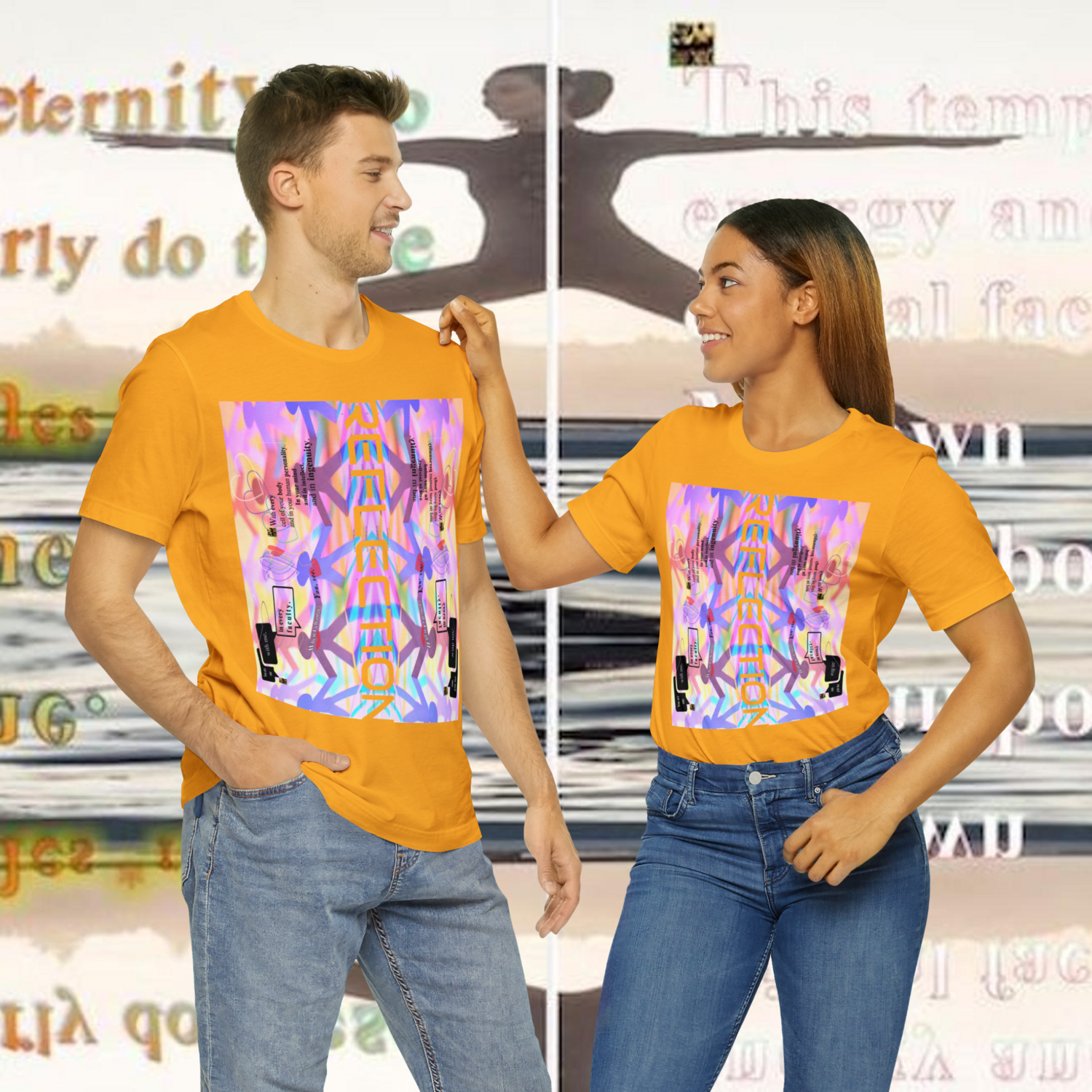 MULTIPLE *REFLECTION* (11/11) variations - Unisex Jersey Short Sleeve Tee from the &quot;HOOK BOOK&quot; by: qUENTIN bENNETT