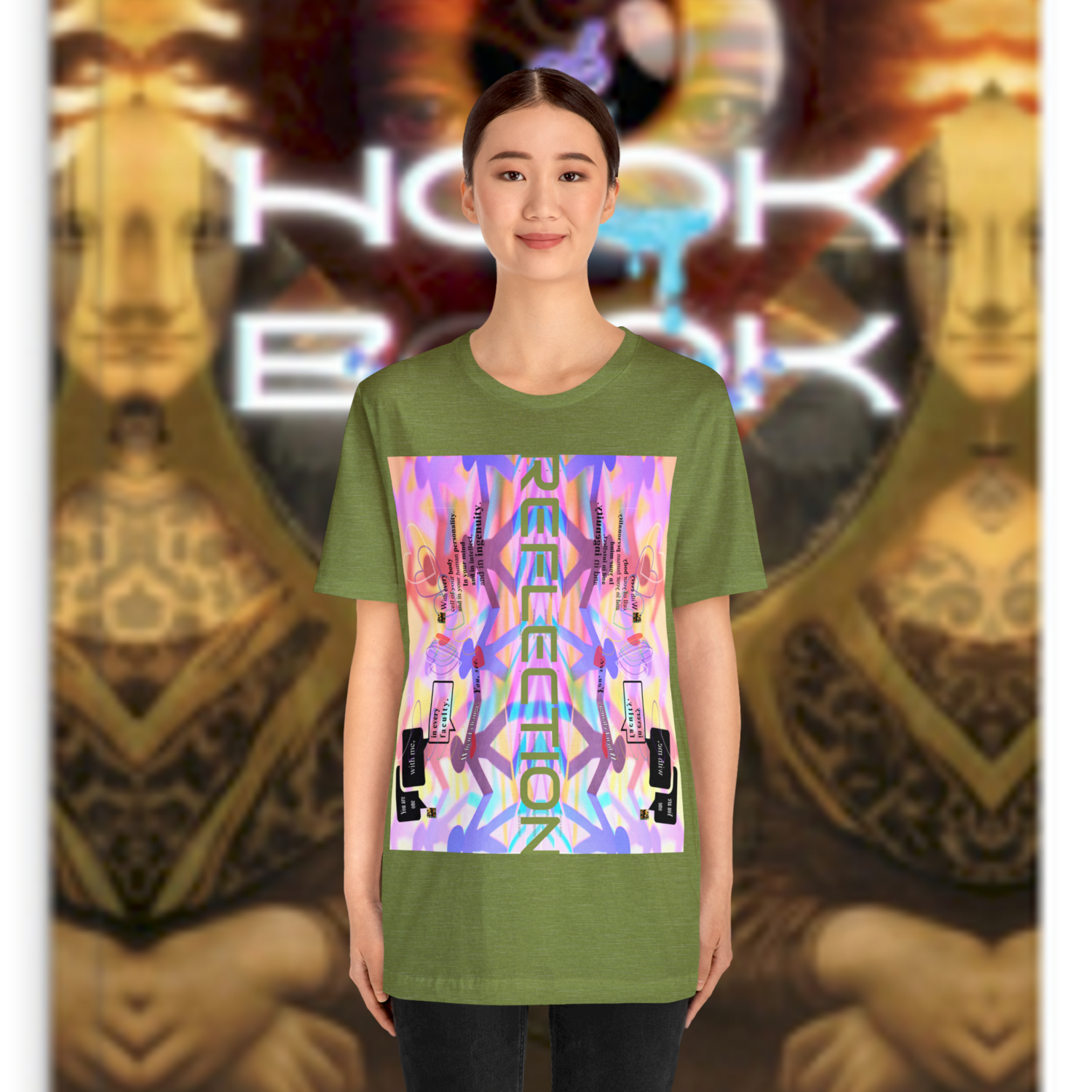 MULTIPLE *REFLECTION* (11/11) variations - Unisex Jersey Short Sleeve Tee from the &quot;HOOK BOOK&quot; by: qUENTIN bENNETT