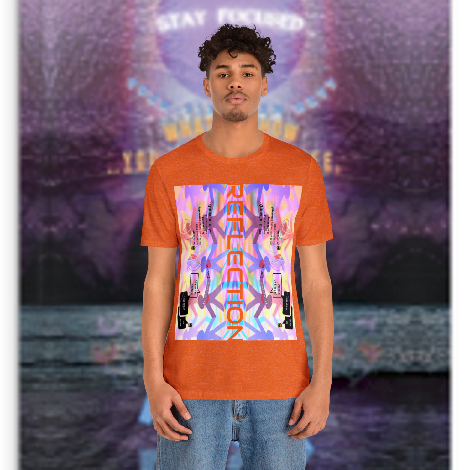 MULTIPLE *REFLECTION* (11/11) variations - Unisex Jersey Short Sleeve Tee from the &quot;HOOK BOOK&quot; by: qUENTIN bENNETT