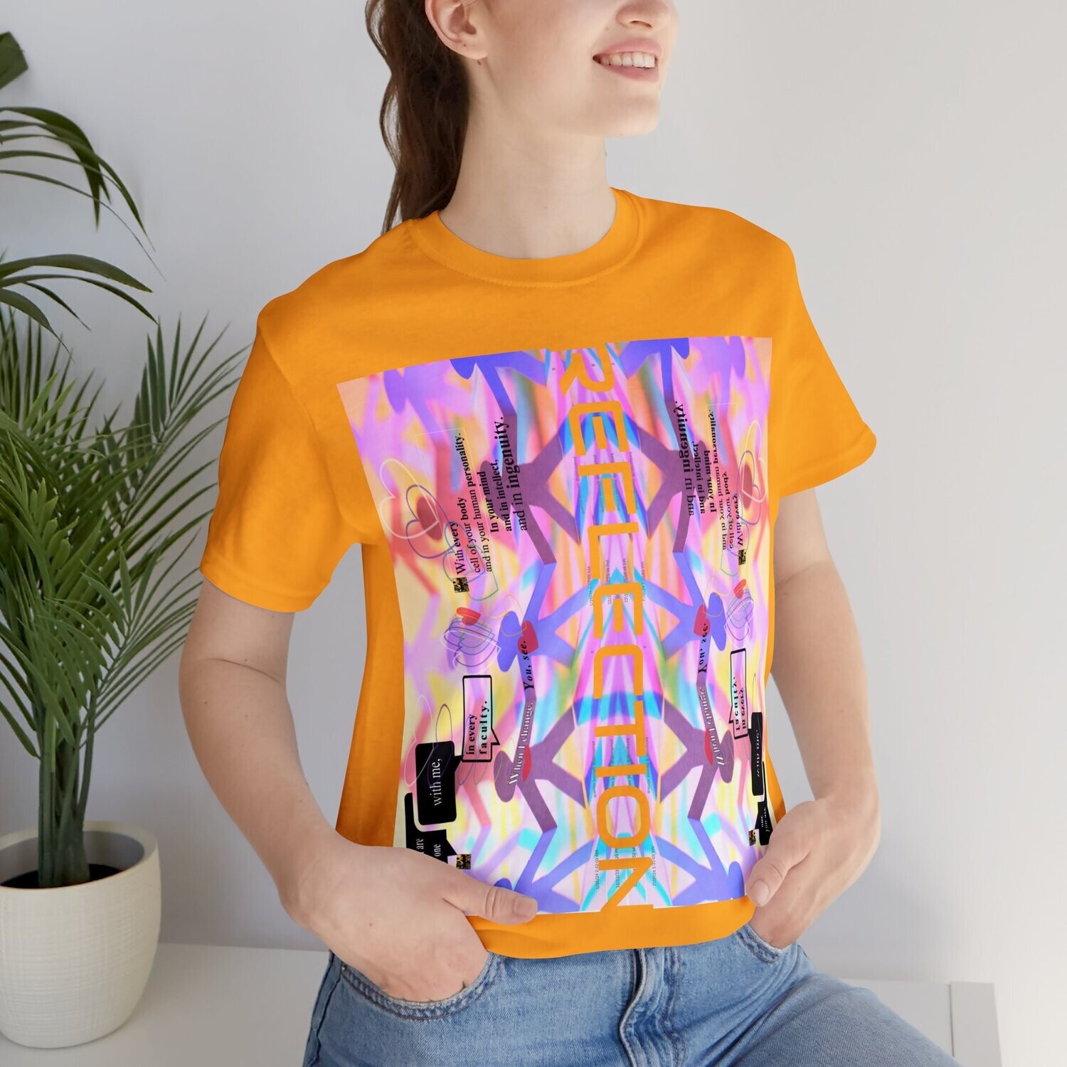 MULTIPLE *REFLECTION* (11/11) variations - Unisex Jersey Short Sleeve Tee from the &quot;HOOK BOOK&quot; by: qUENTIN bENNETT
