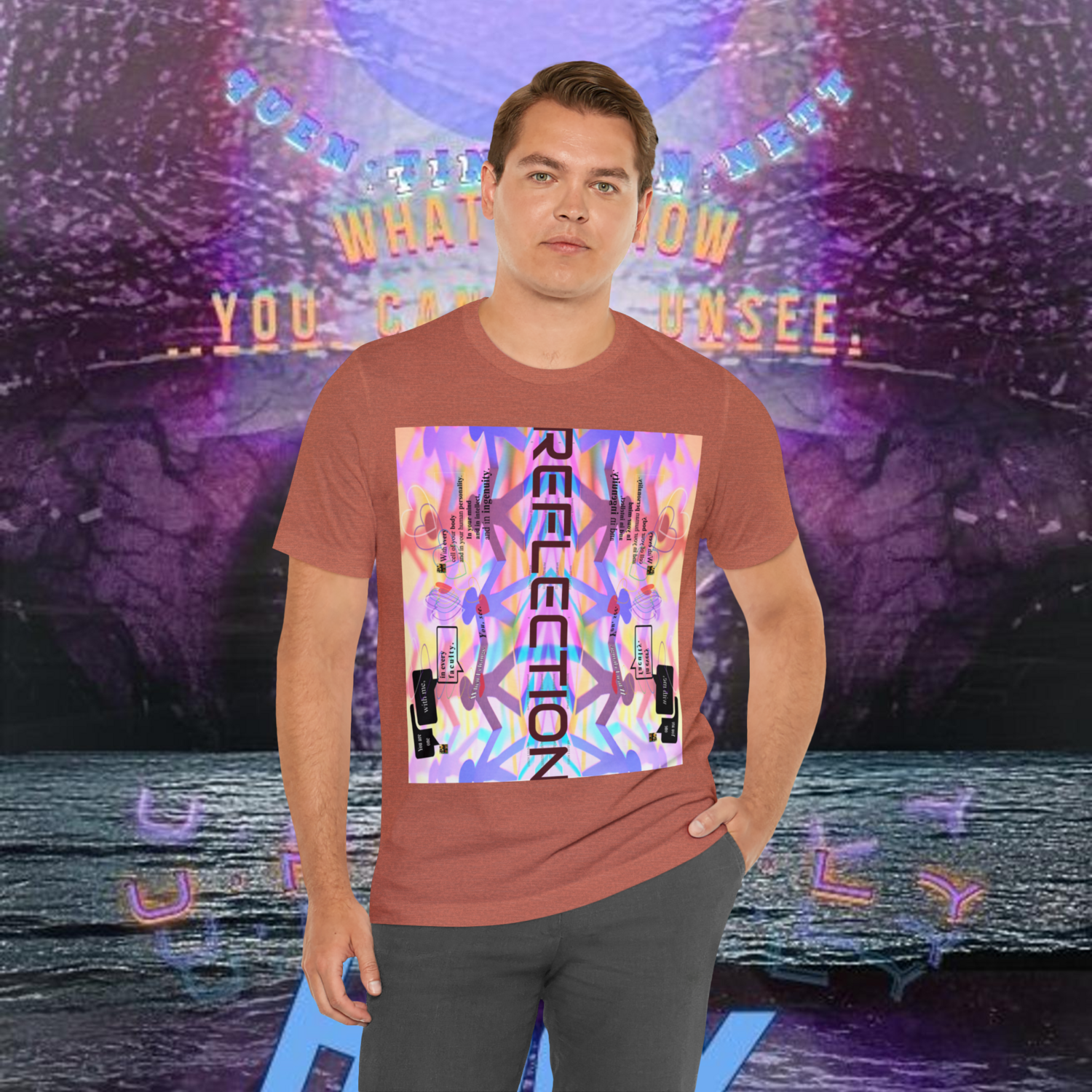 MULTIPLE *REFLECTION* (11/11) variations - Unisex Jersey Short Sleeve Tee from the &quot;HOOK BOOK&quot; by: qUENTIN bENNETT