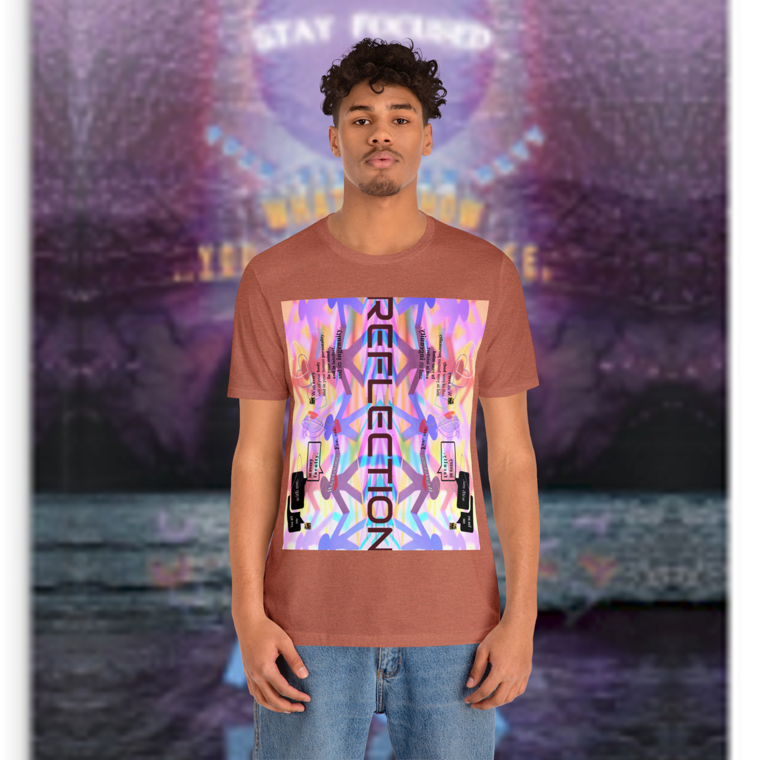 MULTIPLE *REFLECTION* (11/11) variations - Unisex Jersey Short Sleeve Tee from the &quot;HOOK BOOK&quot; by: qUENTIN bENNETT