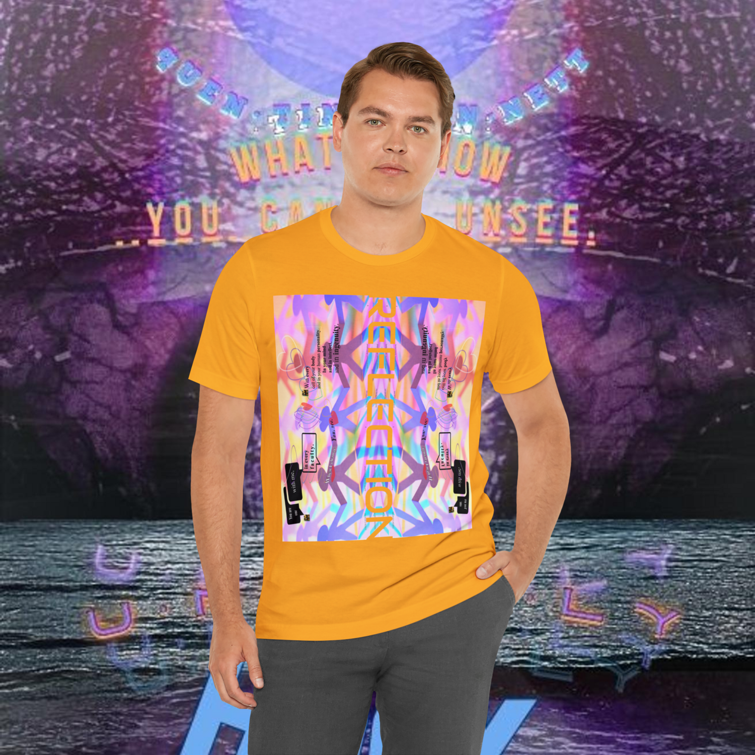 MULTIPLE *REFLECTION* (11/11) variations - Unisex Jersey Short Sleeve Tee from the &quot;HOOK BOOK&quot; by: qUENTIN bENNETT
