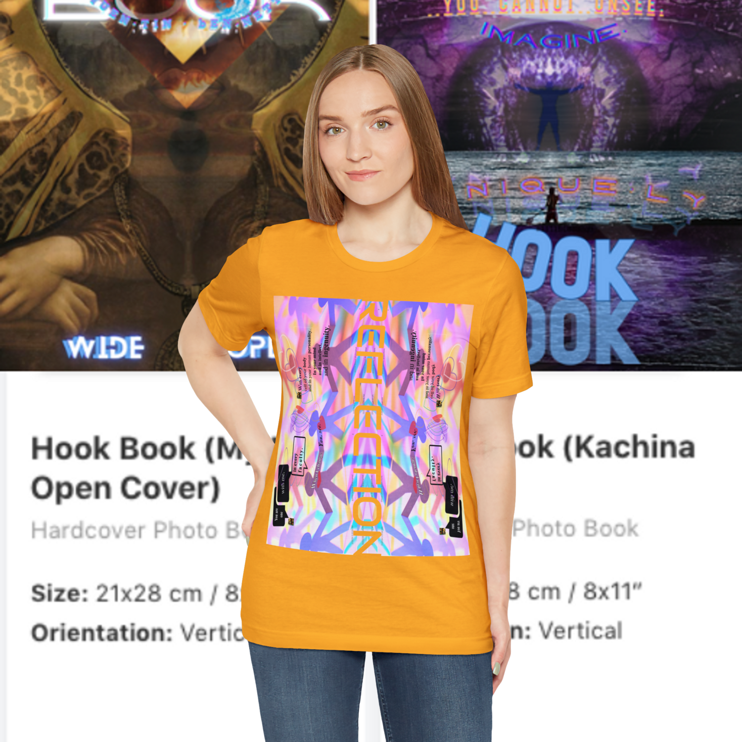 MULTIPLE *REFLECTION* (11/11) variations - Unisex Jersey Short Sleeve Tee from the &quot;HOOK BOOK&quot; by: qUENTIN bENNETT