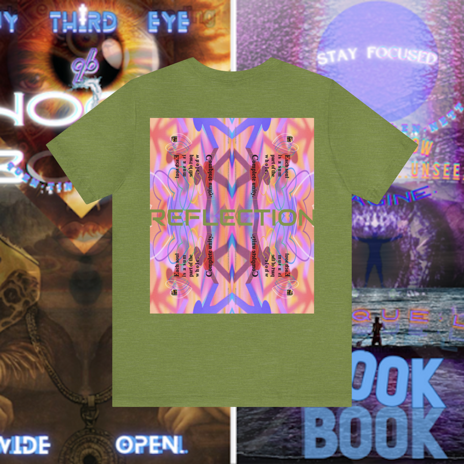 MULTIPLE *REFLECTION* (11/11) variations - Unisex Jersey Short Sleeve Tee from the &quot;HOOK BOOK&quot; by: qUENTIN bENNETT