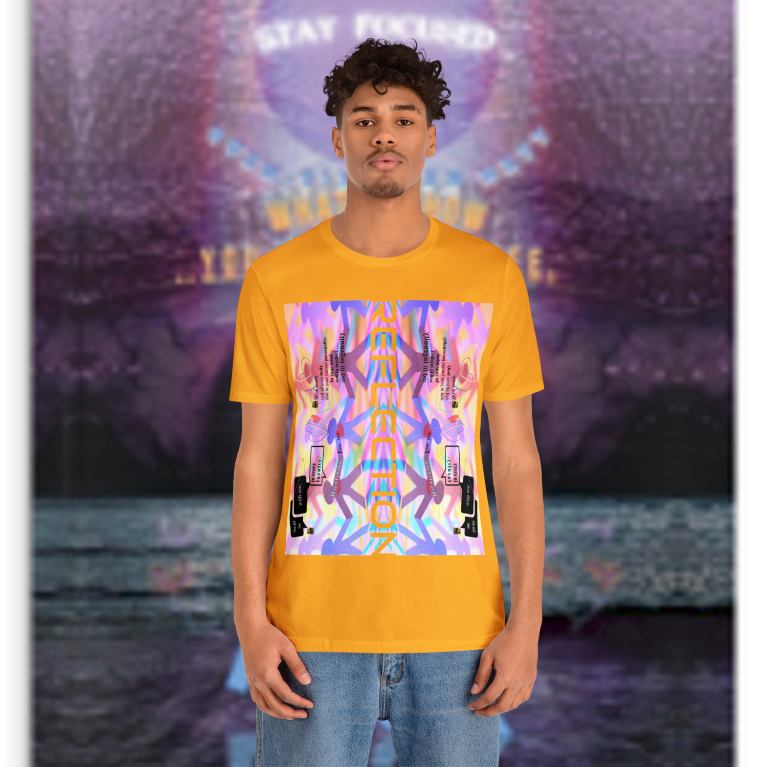 MULTIPLE *REFLECTION* (11/11) variations - Unisex Jersey Short Sleeve Tee from the &quot;HOOK BOOK&quot; by: qUENTIN bENNETT