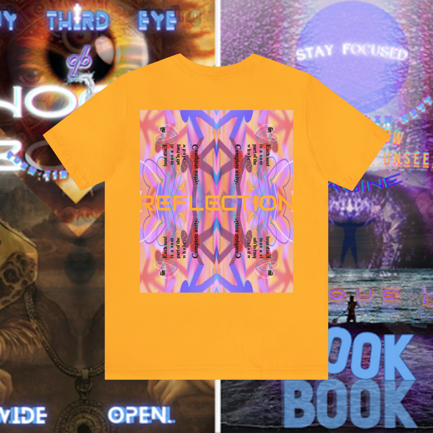 MULTIPLE *REFLECTION* (11/11) variations - Unisex Jersey Short Sleeve Tee from the &quot;HOOK BOOK&quot; by: qUENTIN bENNETT