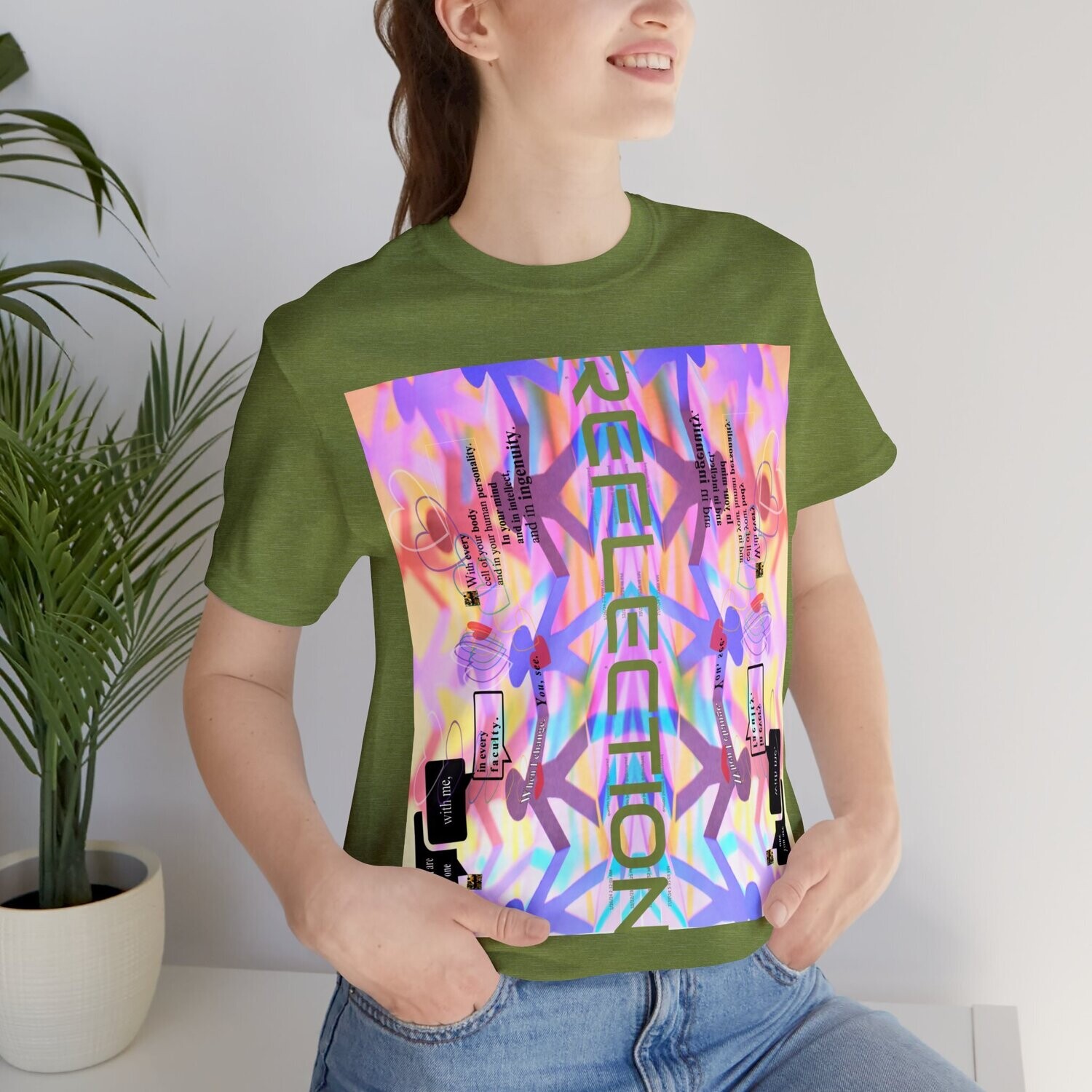 MULTIPLE *REFLECTION* (11/11) variations - Unisex Jersey Short Sleeve Tee from the &quot;HOOK BOOK&quot; by: qUENTIN bENNETT