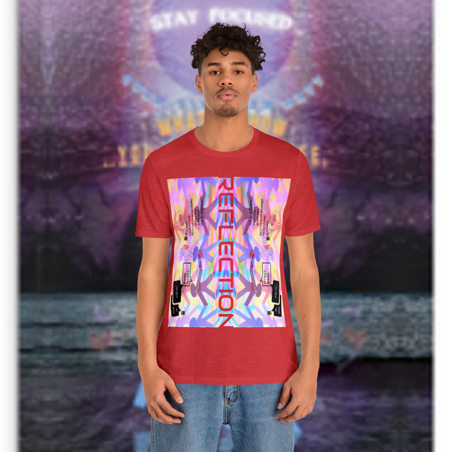 MULTIPLE *REFLECTION* (11/11) variations - Unisex Jersey Short Sleeve Tee from the &quot;HOOK BOOK&quot; by: qUENTIN bENNETT