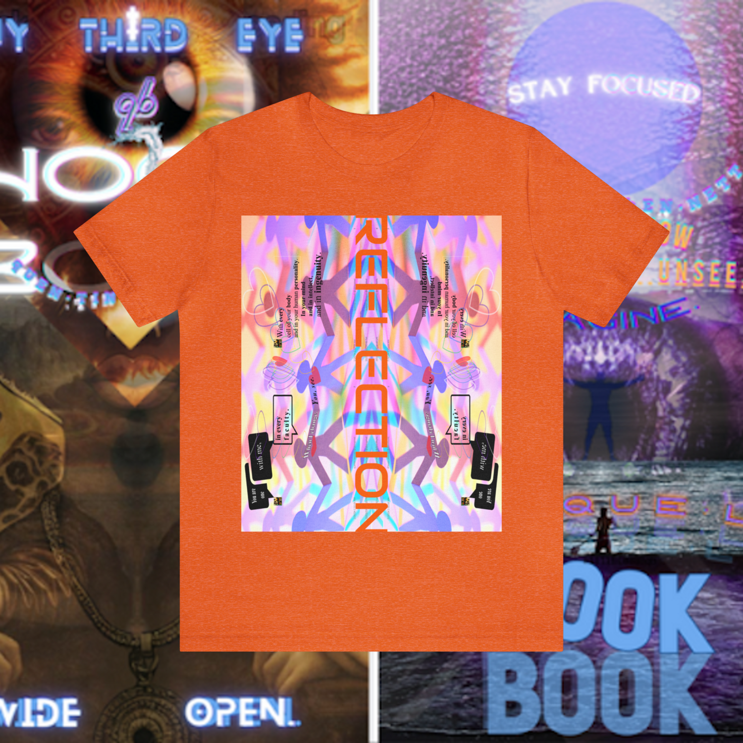 MULTIPLE *REFLECTION* (11/11) variations - Unisex Jersey Short Sleeve Tee from the &quot;HOOK BOOK&quot; by: qUENTIN bENNETT