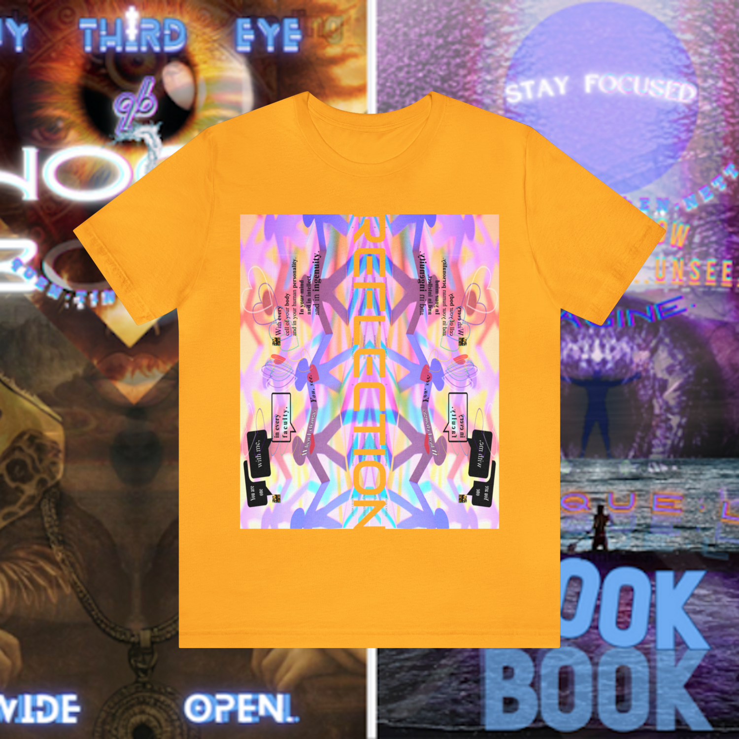 MULTIPLE *REFLECTION* (11/11) variations - Unisex Jersey Short Sleeve Tee from the &quot;HOOK BOOK&quot; by: qUENTIN bENNETT