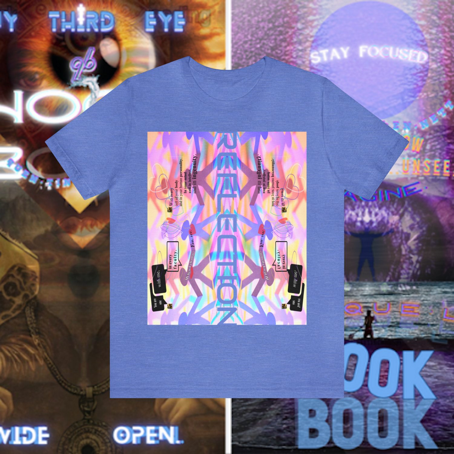 MULTIPLE *REFLECTION* (11/11) variations - Unisex Jersey Short Sleeve Tee from the &quot;HOOK BOOK&quot; by: qUENTIN bENNETT