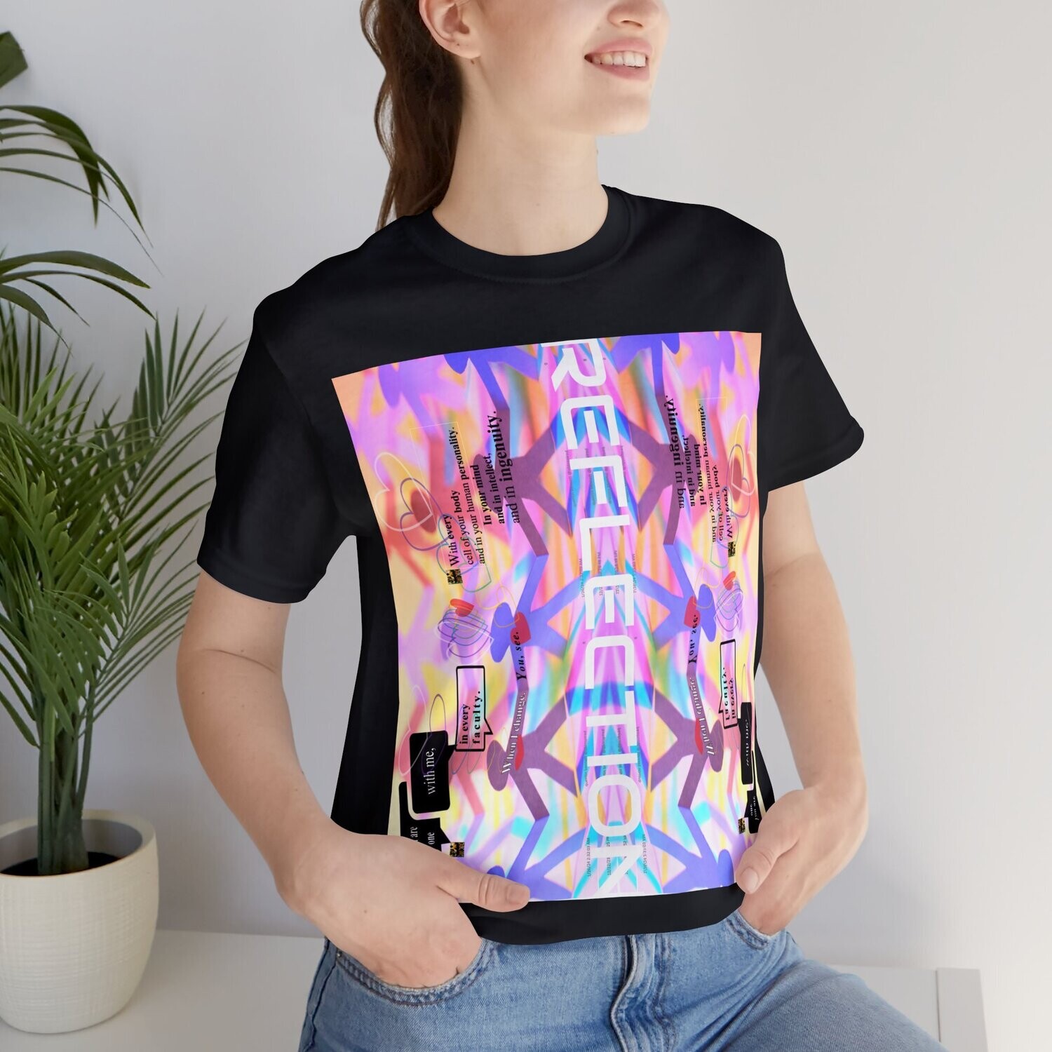MULTIPLE *REFLECTION* (6/6) variations - Unisex Jersey Short Sleeve Tee from the &quot; HOOK BOOK &quot; by: qUENTIN bENNETT