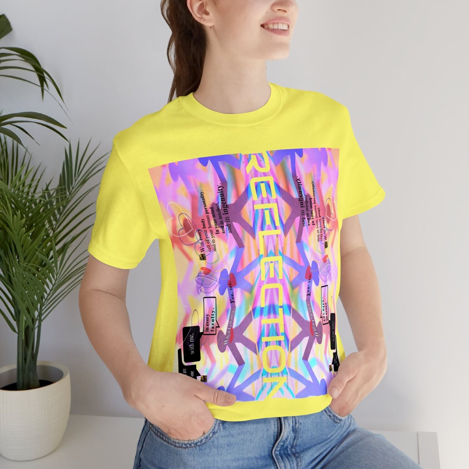 MULTIPLE *REFLECTION* (6/6) variations - Unisex Jersey Short Sleeve Tee from the &quot; HOOK BOOK &quot; by: qUENTIN bENNETT