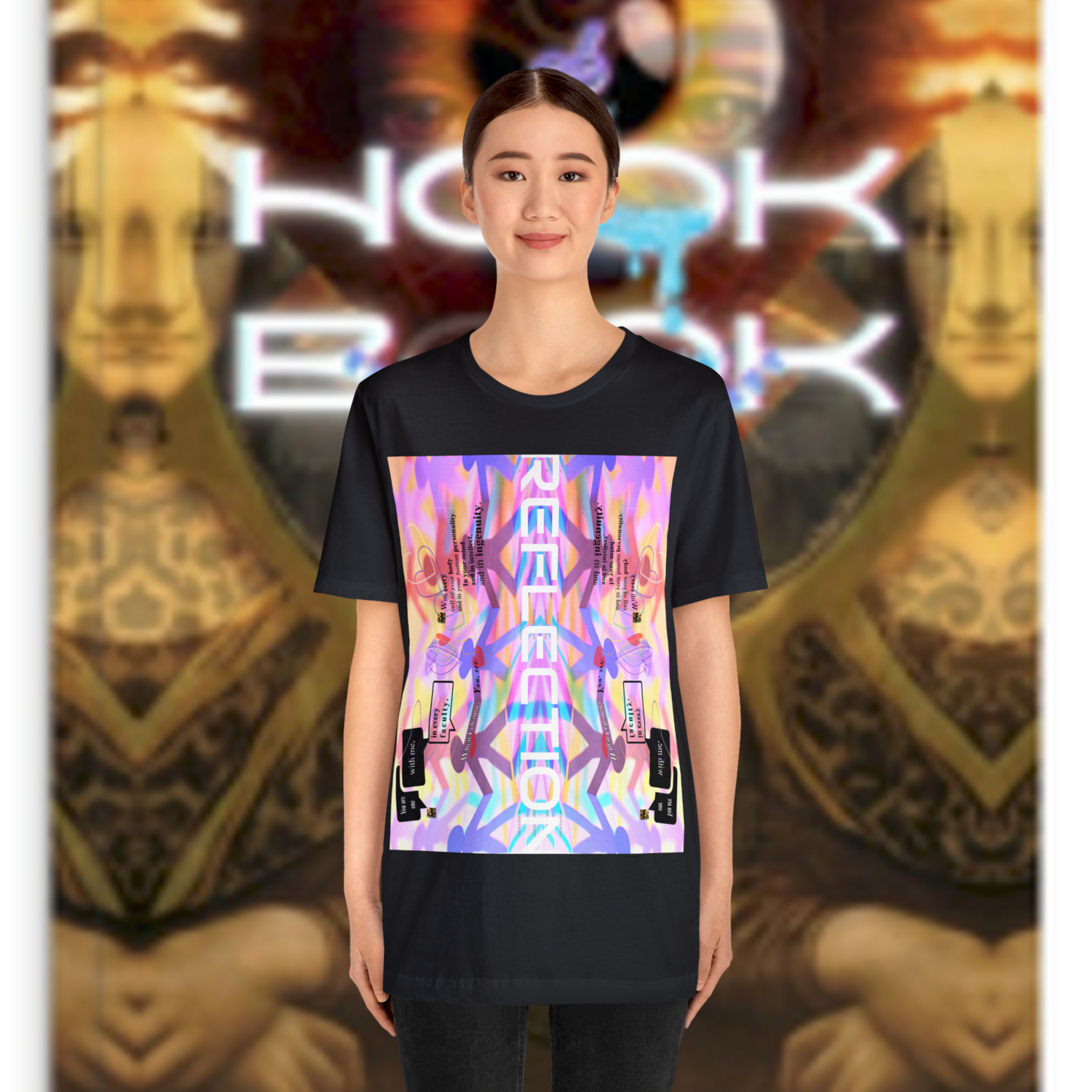MULTIPLE *REFLECTION* (6/6) variations - Unisex Jersey Short Sleeve Tee from the &quot; HOOK BOOK &quot; by: qUENTIN bENNETT