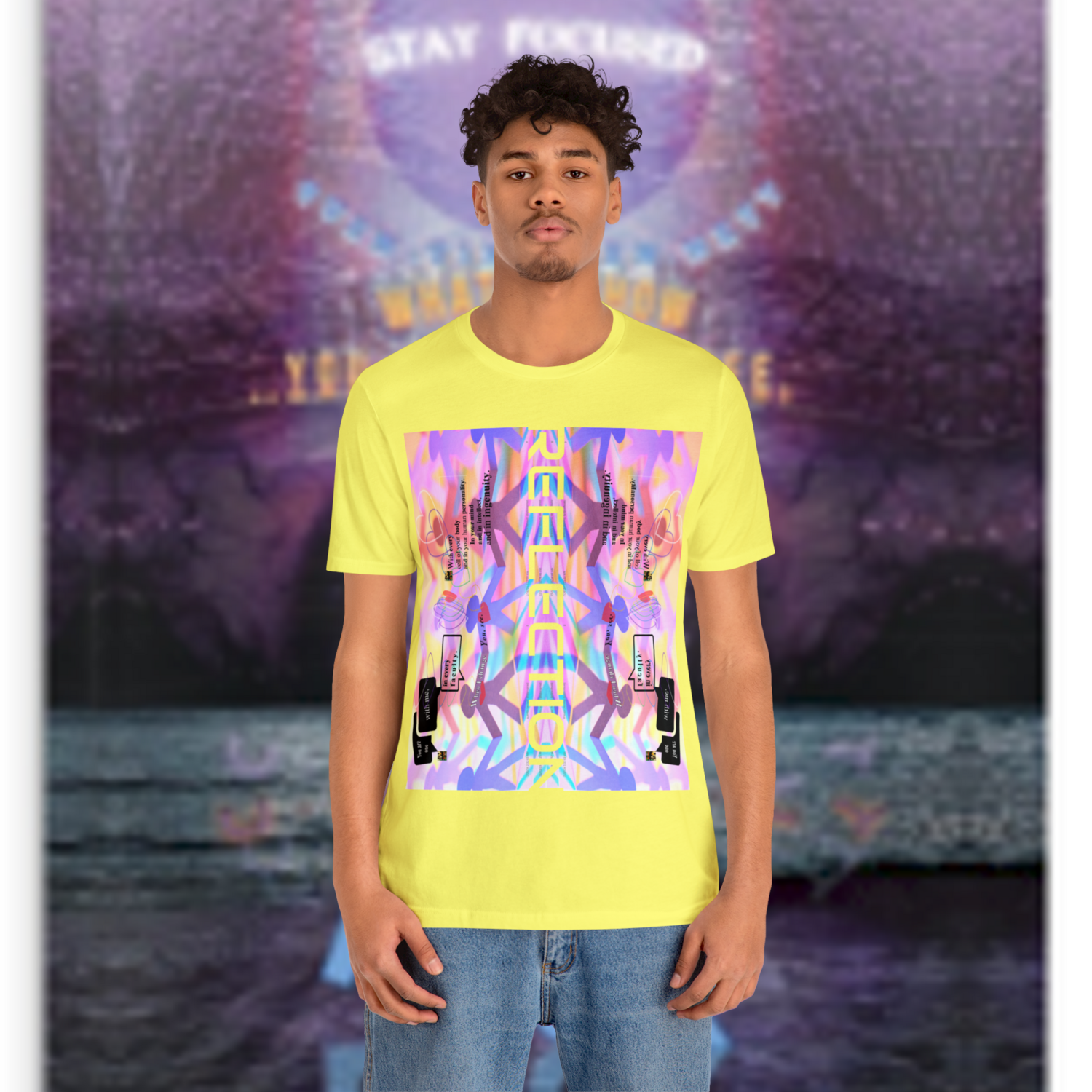 MULTIPLE *REFLECTION* (6/6) variations - Unisex Jersey Short Sleeve Tee from the &quot; HOOK BOOK &quot; by: qUENTIN bENNETT