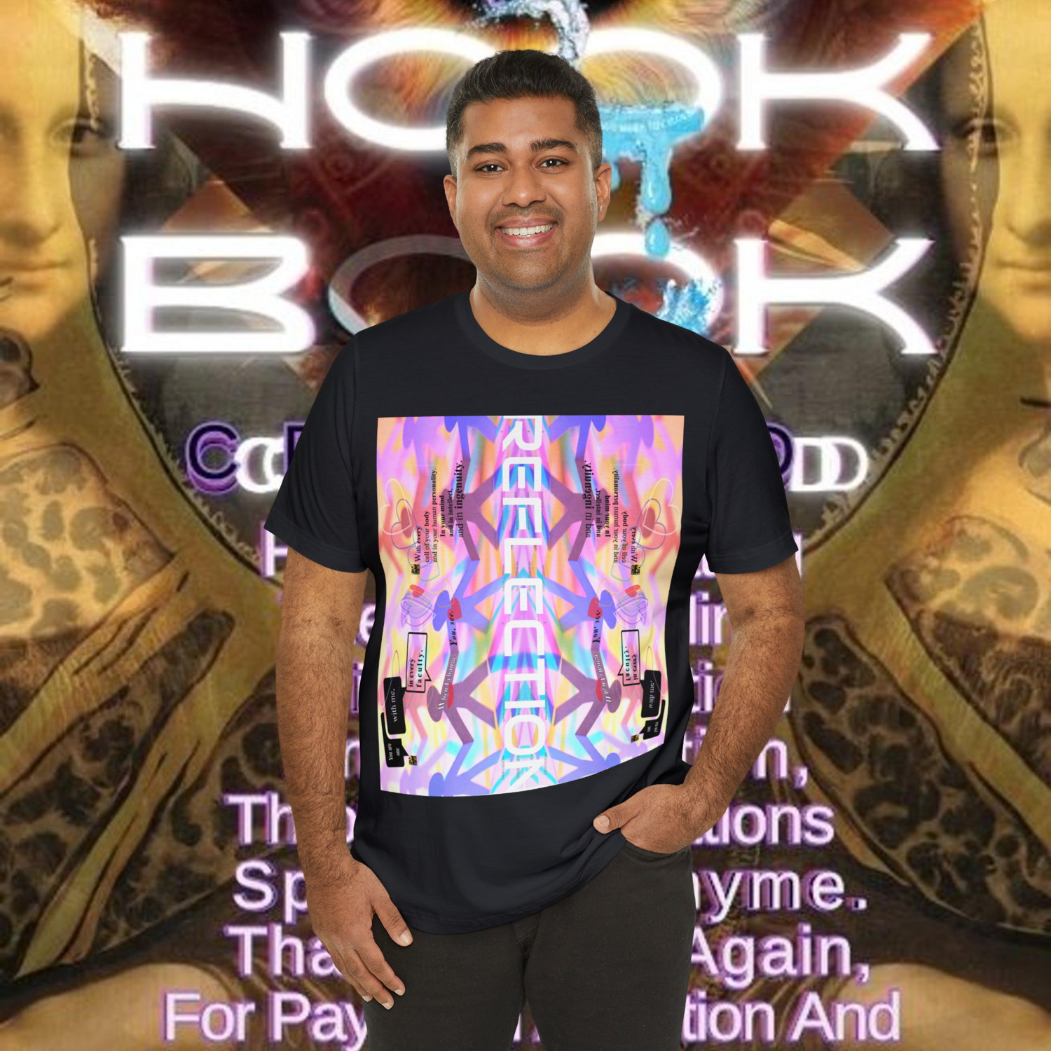 MULTIPLE *REFLECTION* (6/6) variations - Unisex Jersey Short Sleeve Tee from the &quot; HOOK BOOK &quot; by: qUENTIN bENNETT