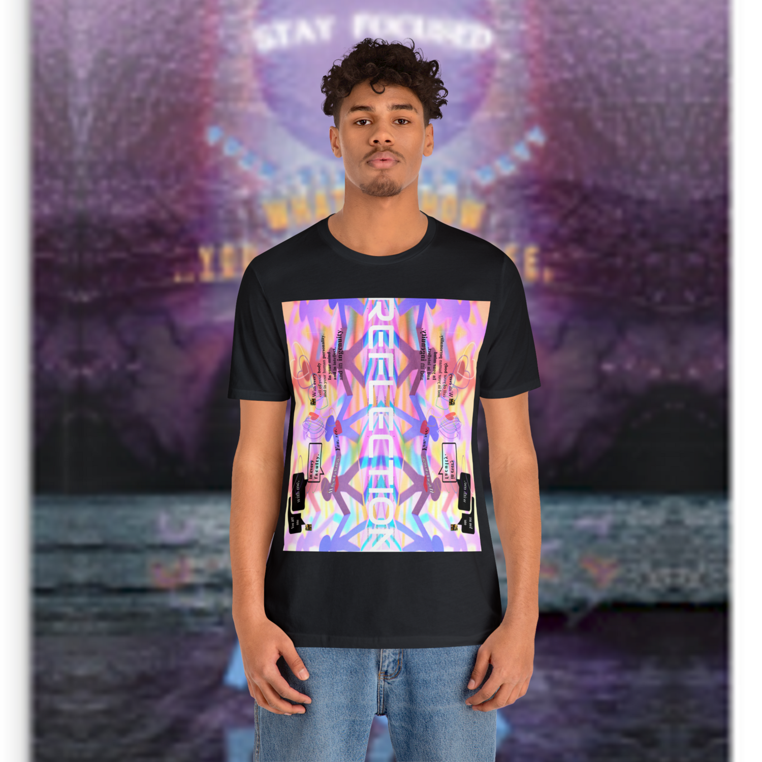 MULTIPLE *REFLECTION* (6/6) variations - Unisex Jersey Short Sleeve Tee from the &quot; HOOK BOOK &quot; by: qUENTIN bENNETT