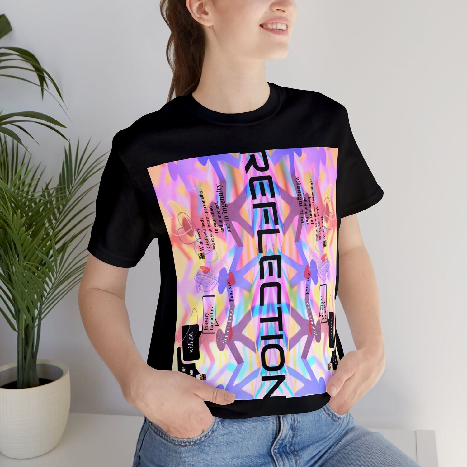 MULTIPLE *REFLECTION* (6/6) variations - Unisex Jersey Short Sleeve Tee from the &quot; HOOK BOOK &quot; by: qUENTIN bENNETT