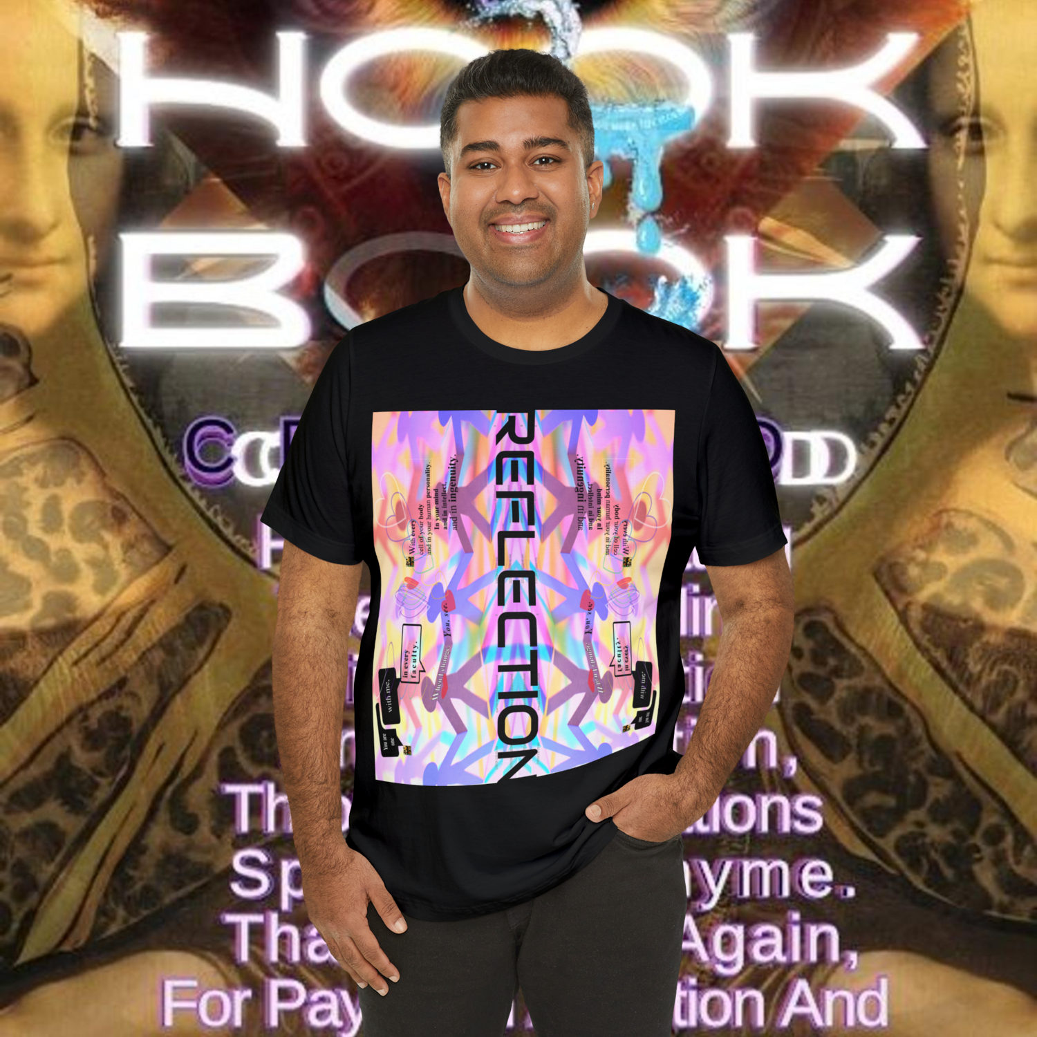 MULTIPLE *REFLECTION* (6/6) variations - Unisex Jersey Short Sleeve Tee from the &quot; HOOK BOOK &quot; by: qUENTIN bENNETT
