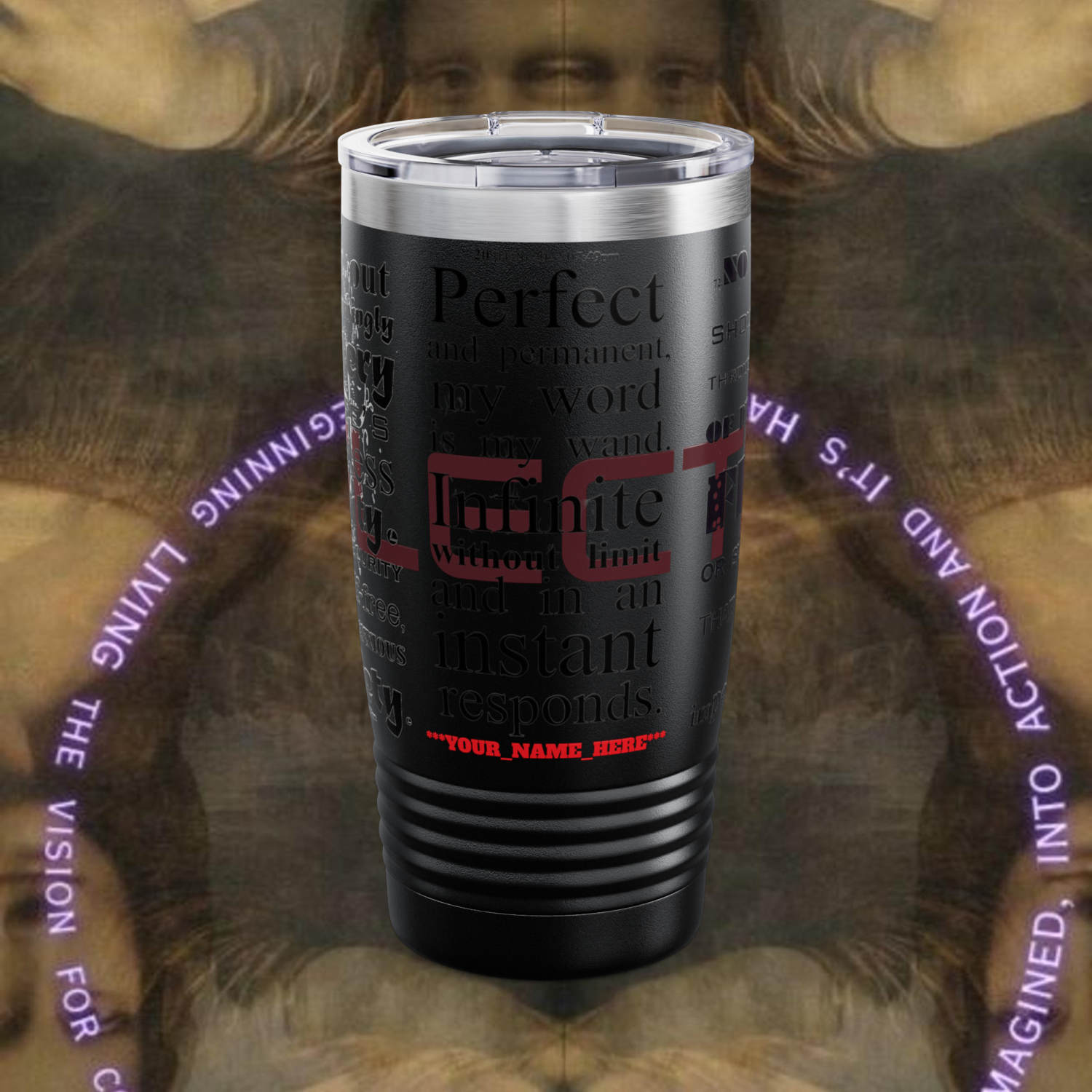 REFLECTION Stainless Steel Ringneck Tumbler 20oz ​SIX COLOR OPTIONS BY qUENTIN bENNETT