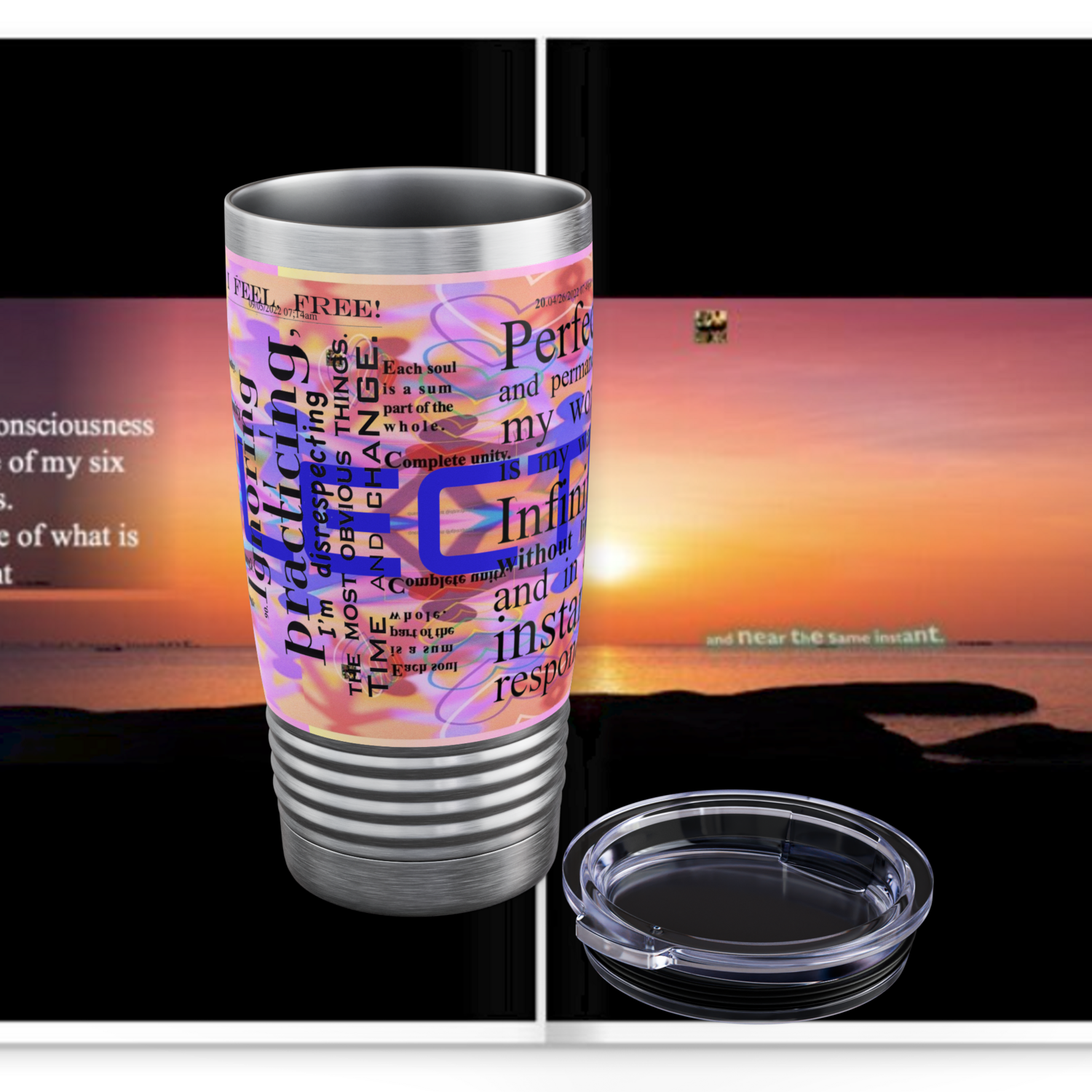 REFLECTION Stainless Steel Ringneck Tumbler 20oz ​SIX COLOR OPTIONS BY qUENTIN bENNETT