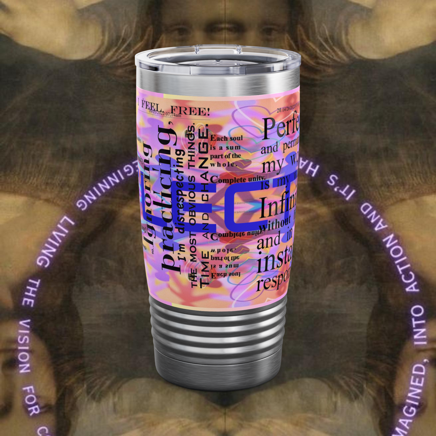 REFLECTION Stainless Steel Ringneck Tumbler 20oz ​SIX COLOR OPTIONS BY qUENTIN bENNETT