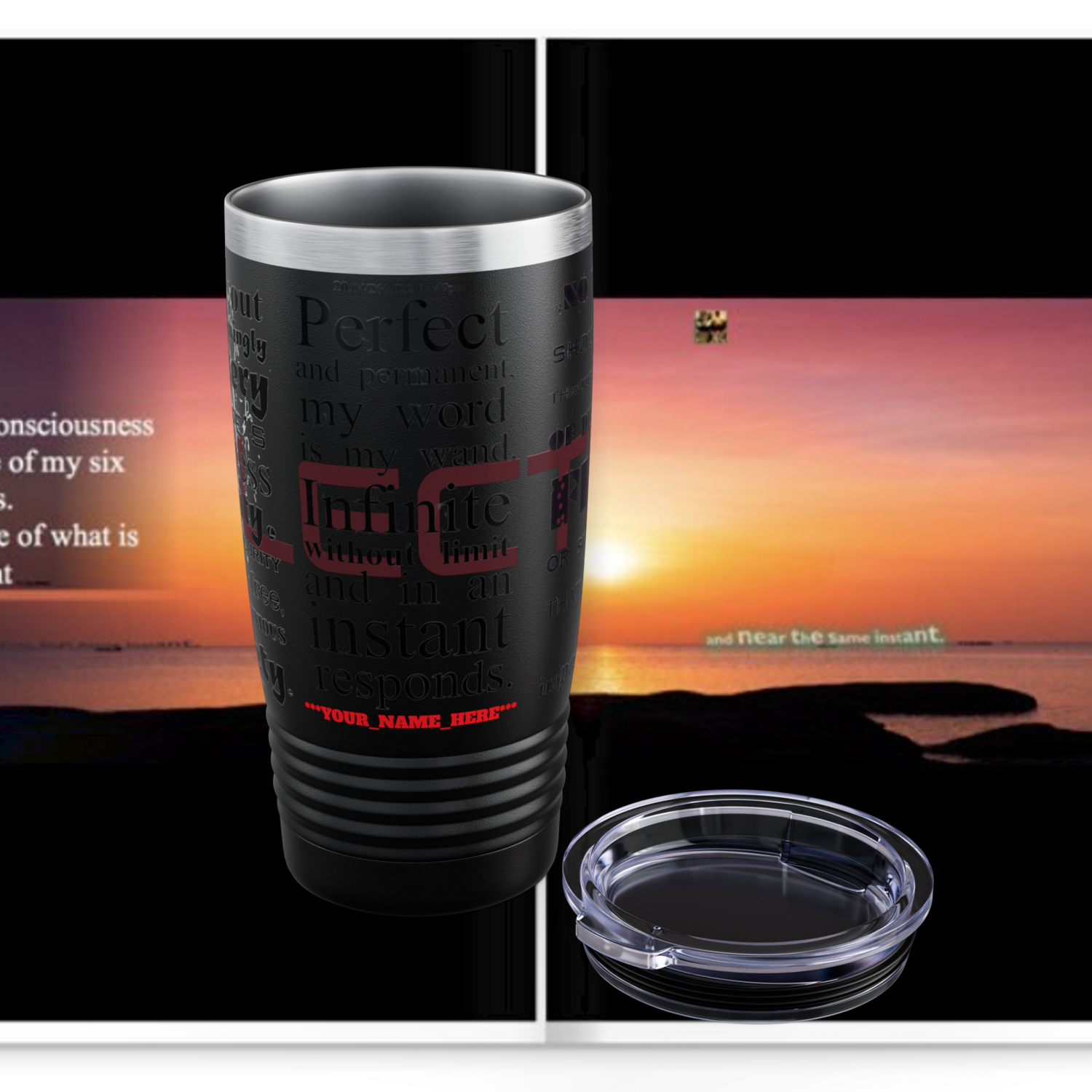 REFLECTION Stainless Steel Ringneck Tumbler 20oz ​SIX COLOR OPTIONS BY qUENTIN bENNETT