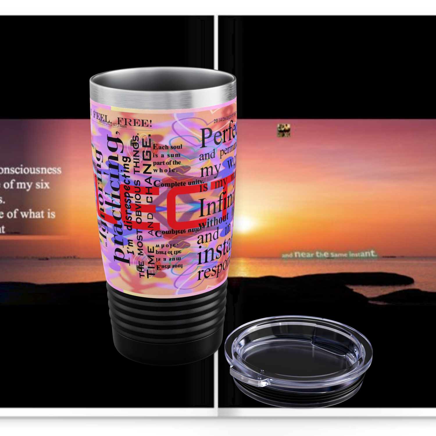REFLECTION Stainless Steel Ringneck Tumbler 20oz ​SIX COLOR OPTIONS BY qUENTIN bENNETT