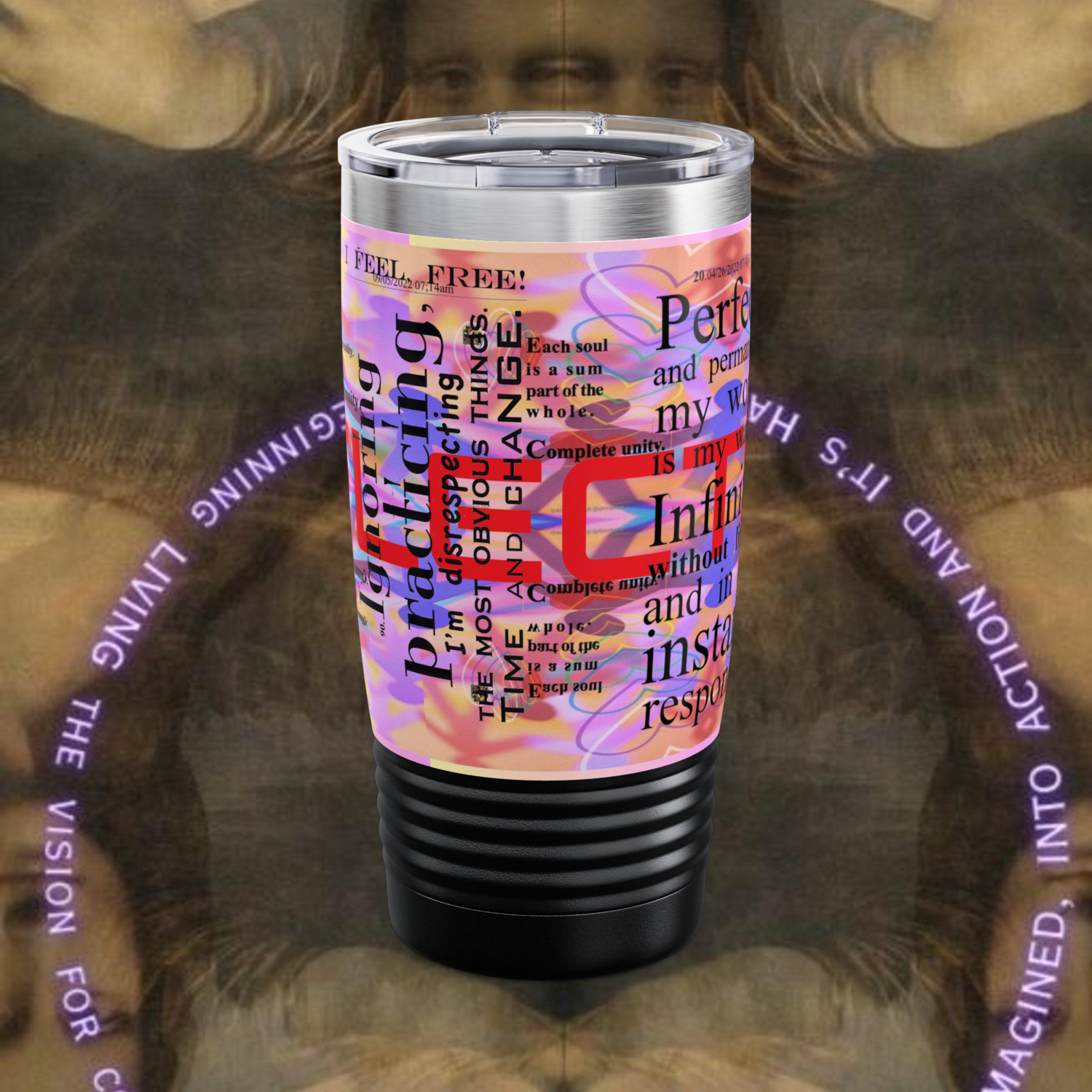 REFLECTION Stainless Steel Ringneck Tumbler 20oz ​SIX COLOR OPTIONS BY qUENTIN bENNETT
