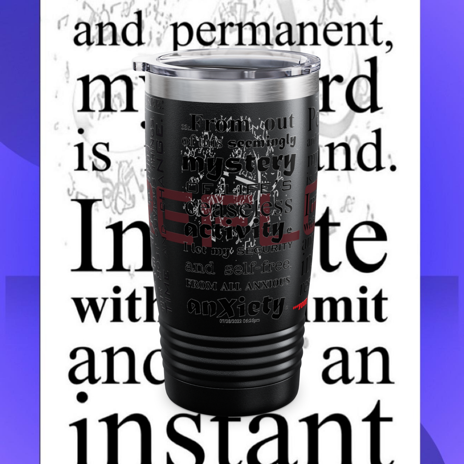 REFLECTION Stainless Steel Ringneck Tumbler 20oz ​SIX COLOR OPTIONS BY qUENTIN bENNETT