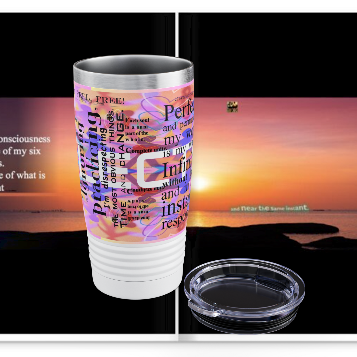 REFLECTION Stainless Steel Ringneck Tumbler 20oz ​SIX COLOR OPTIONS BY qUENTIN bENNETT