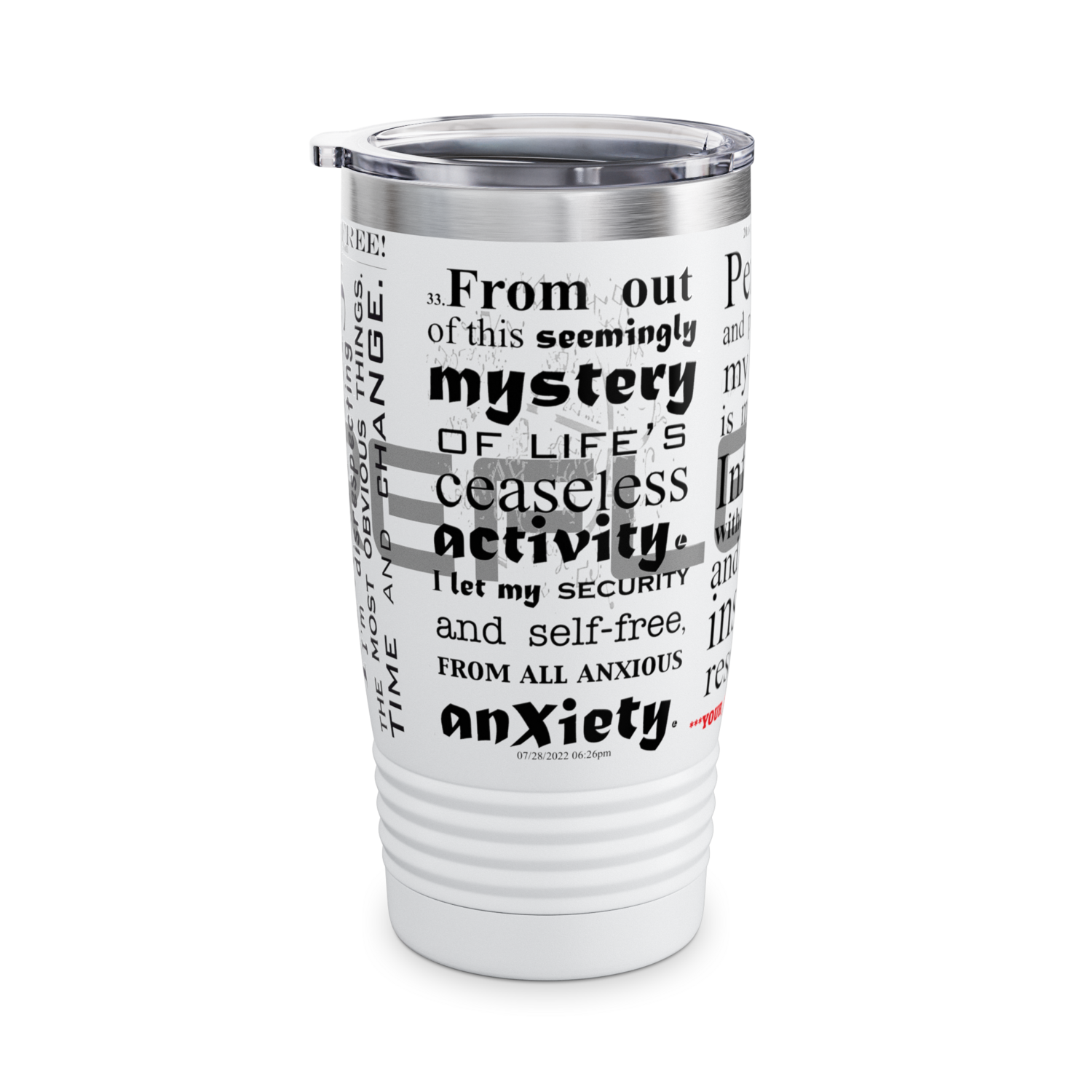 REFLECTION Stainless Steel Ringneck Tumbler 20oz ​SIX COLOR OPTIONS BY qUENTIN bENNETT