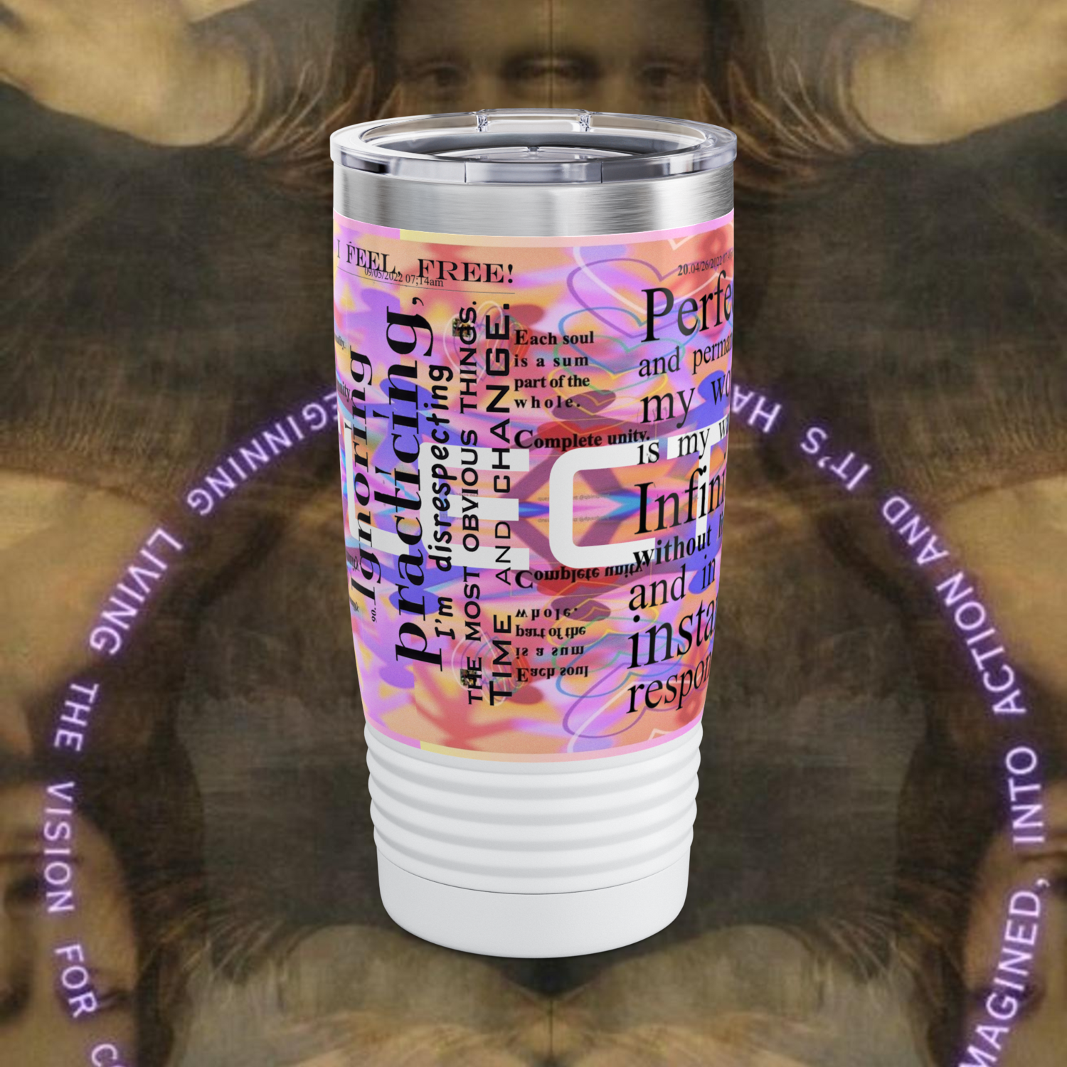 REFLECTION Stainless Steel Ringneck Tumbler 20oz ​SIX COLOR OPTIONS BY qUENTIN bENNETT