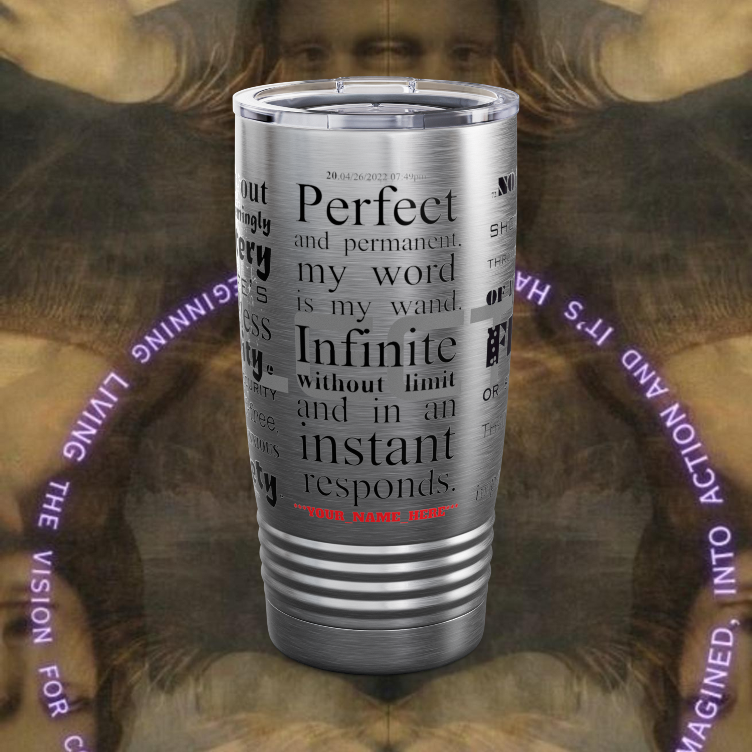 REFLECTION Stainless Steel Ringneck Tumbler 20oz ​SIX COLOR OPTIONS BY qUENTIN bENNETT