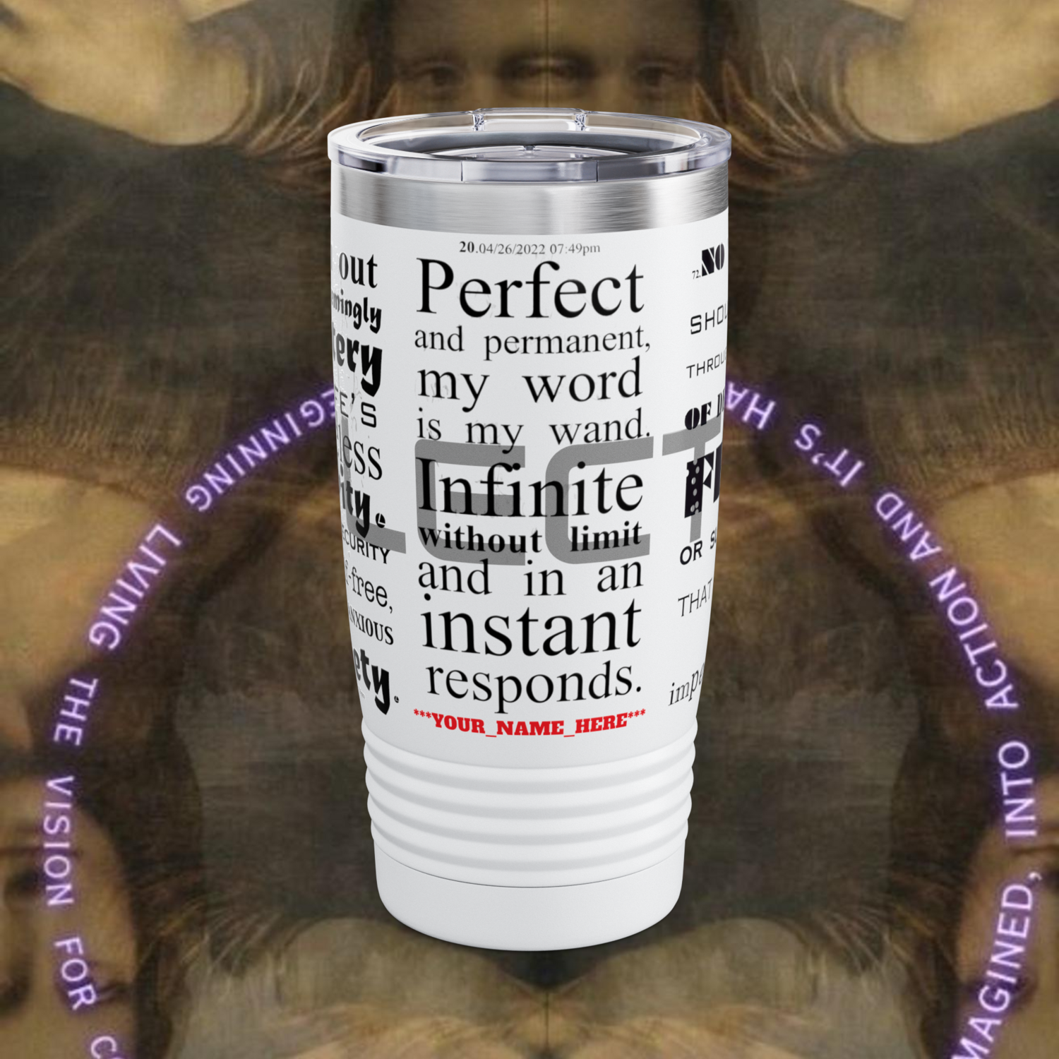 REFLECTION Stainless Steel Ringneck Tumbler 20oz ​SIX COLOR OPTIONS BY qUENTIN bENNETT