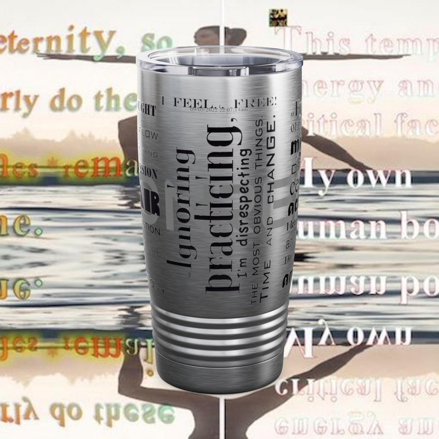 REFLECTION Stainless Steel Ringneck Tumbler 20oz ​SIX COLOR OPTIONS BY qUENTIN bENNETT
